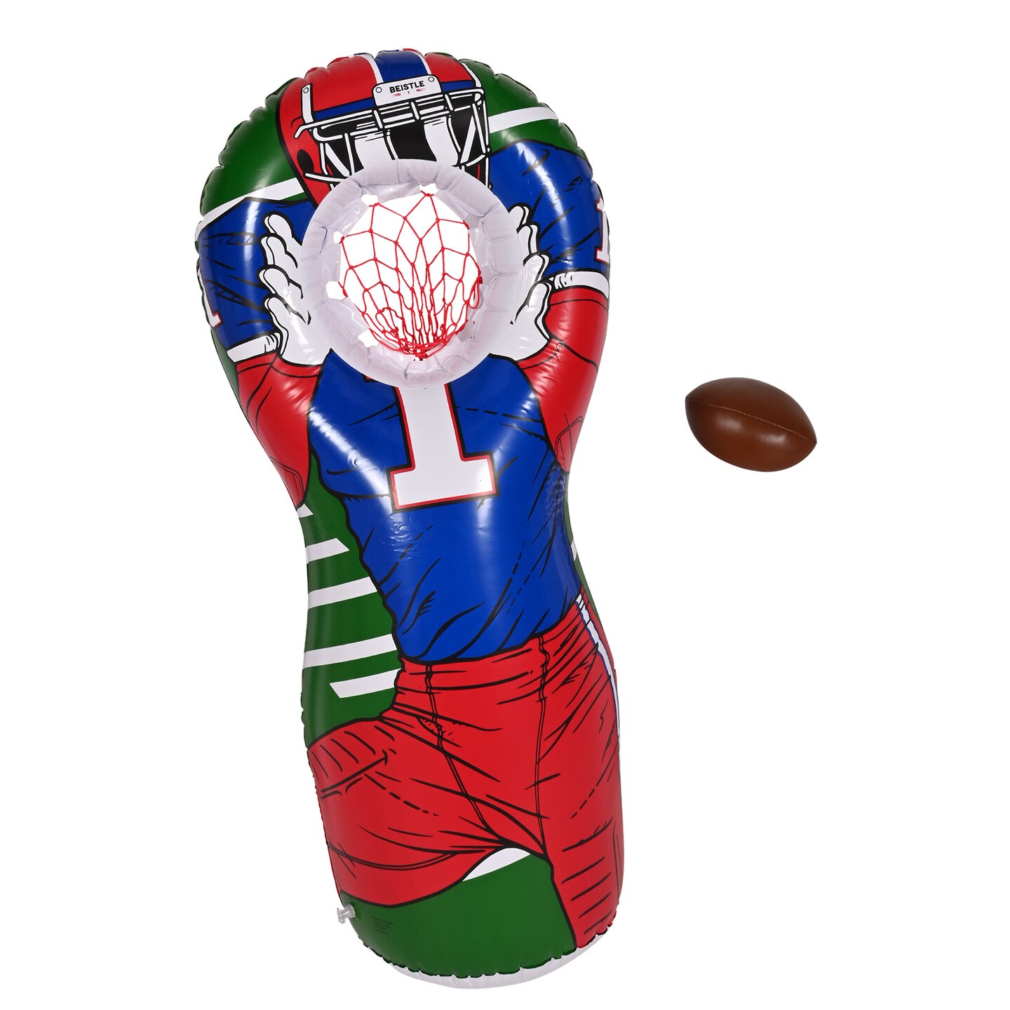 Beistle 3Feet 6in. x 18&#xBD;in. Inflatable Football Player Target Game - 1 Pack