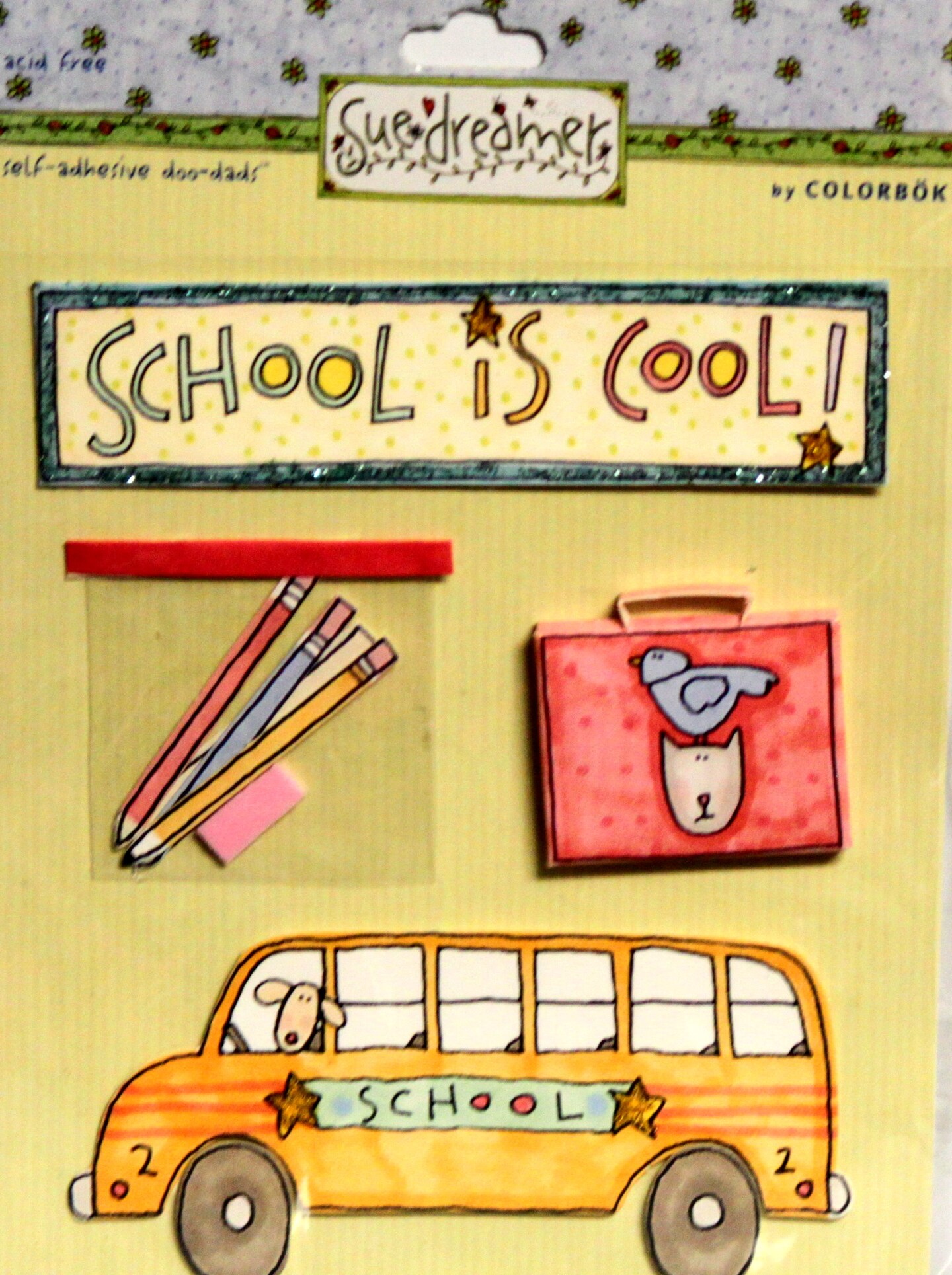 Colorbok Sue Dreamer School&#x27;s Cool Dimensional Stickers