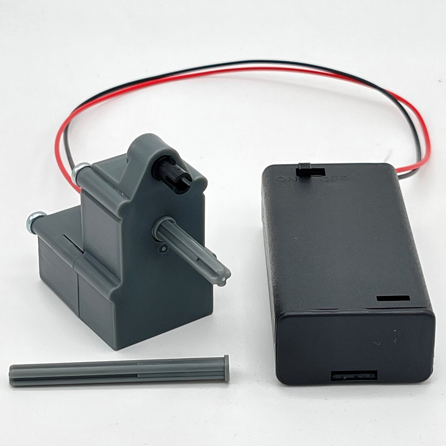 CDX Blocks: Motor and Power Supply - Battery Operated Motor to Automate CDX Roller Coaster Brick Building Sets