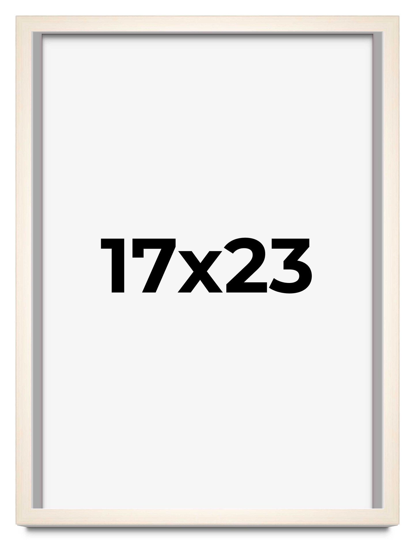 Minimalist White Picture Frame - UV Acrylic, Foam Board Backing