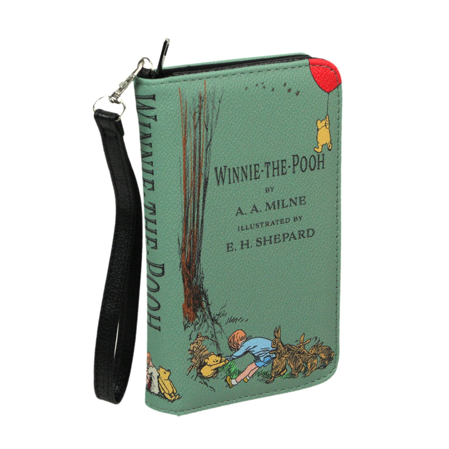 Sage Green Winnie The Pooh Wallet &#x2013; ID Holder and Coin Pouch, Perfect Gift