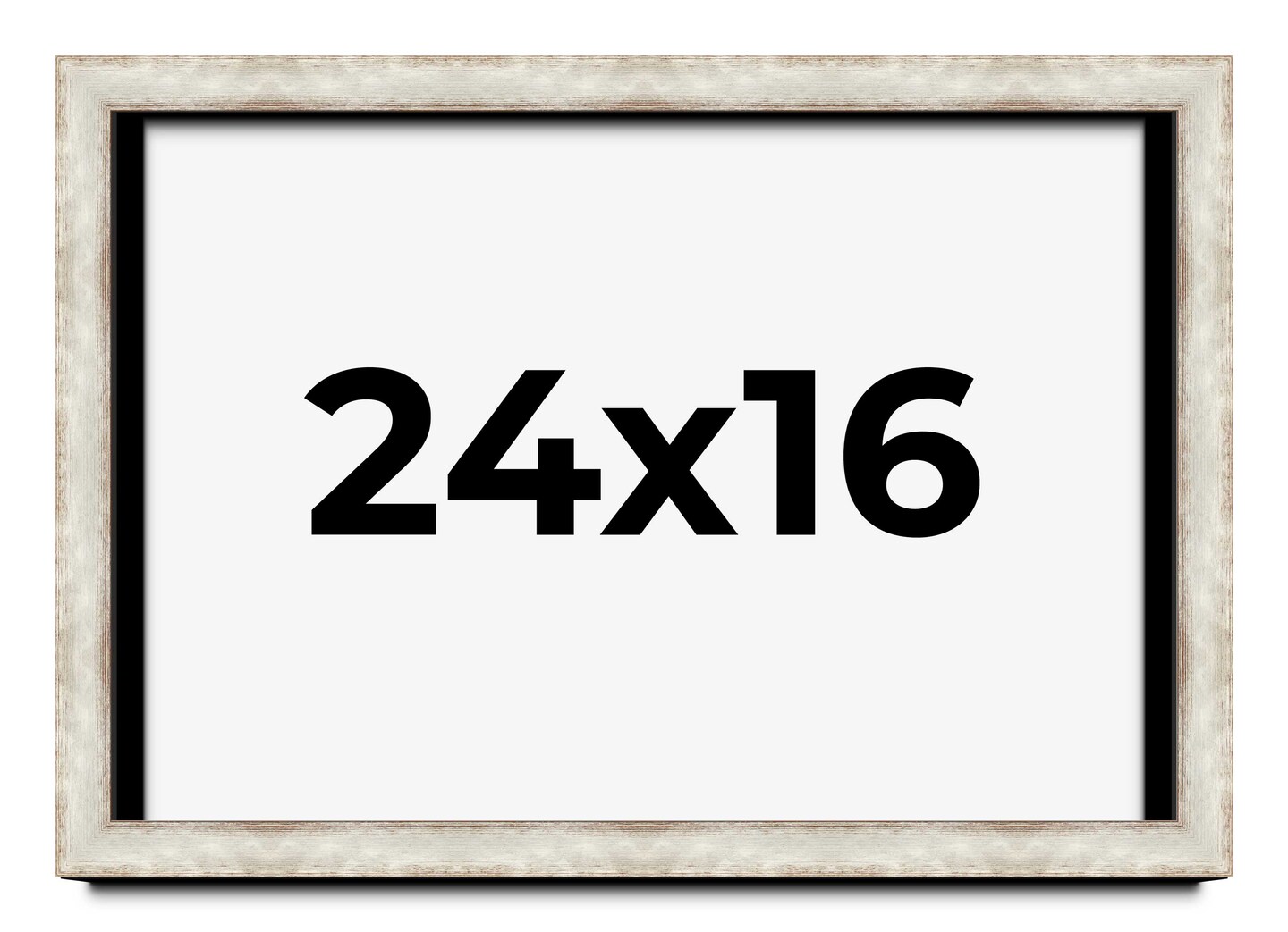 16x24 Modern Shadow Box 1.5&#x22; Depth Picture Frame with UV-Resistant Acrylic &#x26; Acid Free Backing, Available in 3 Finishes - Black, Silver, White