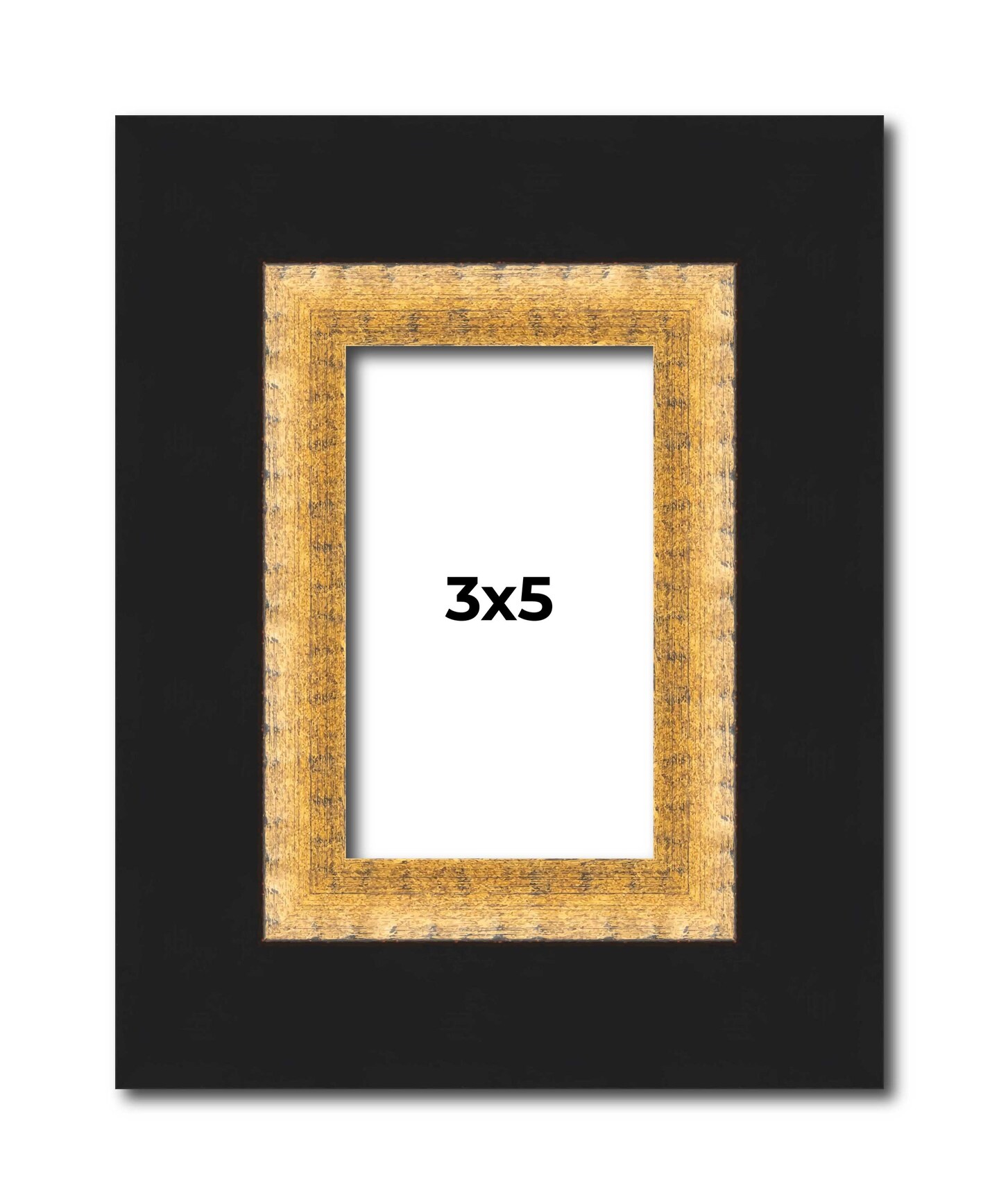 3x5 Embellished Picture Frame with UV Resistant Acrylic Acid Free Backing Available in 3 Finishes Black Brown Gold Michaels