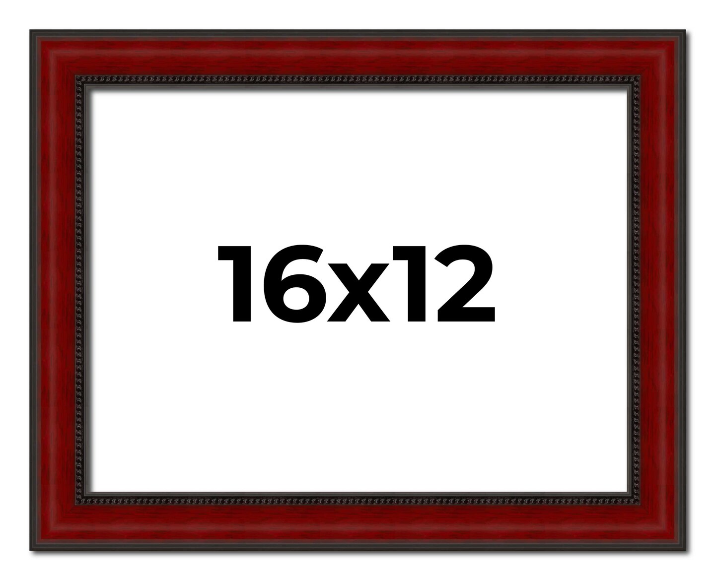 12x16 Weathered Picture Frame with UV Resistant Acrylic Acid Free Backing Available in 5 Finishes Black Gold Red White Natural