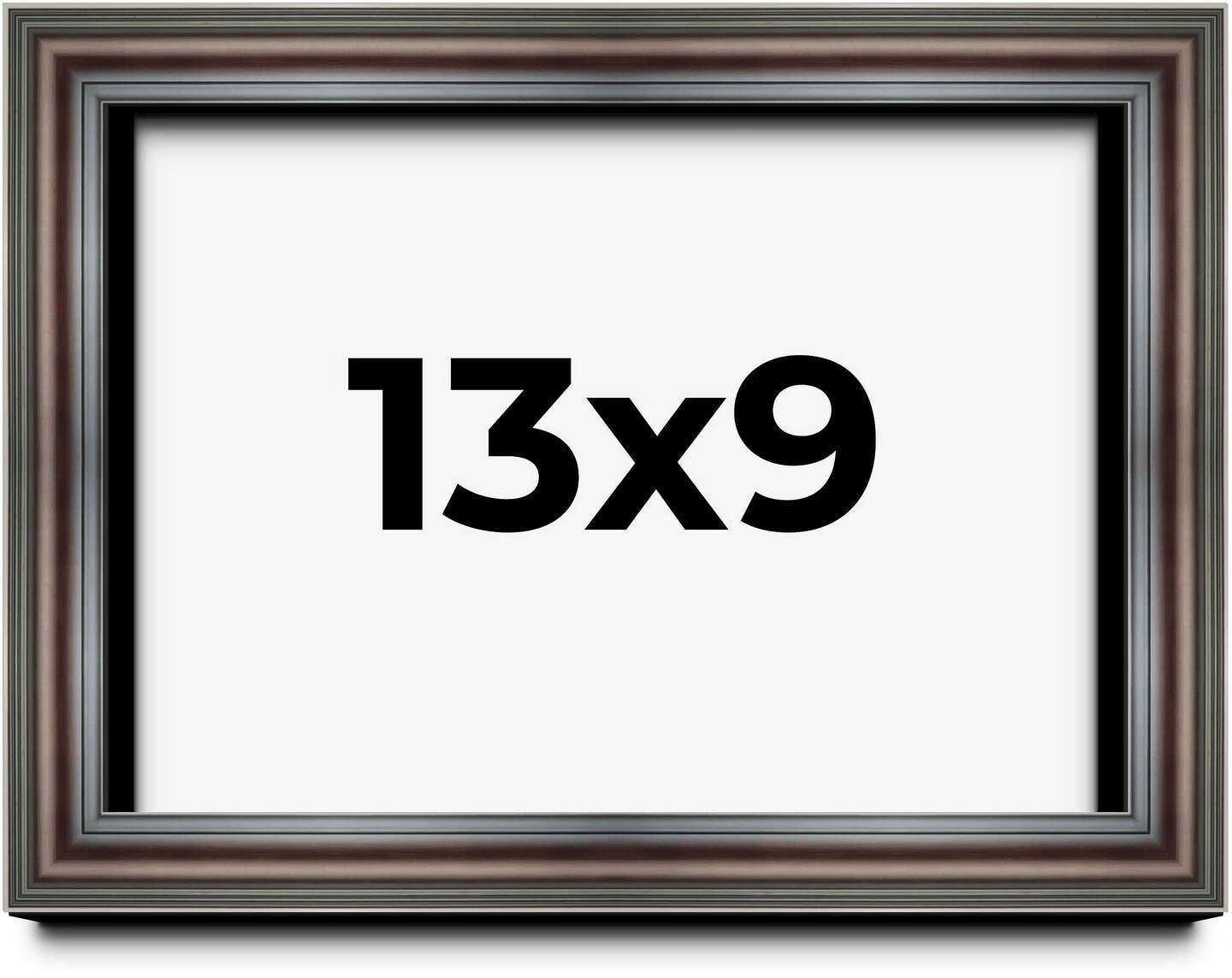 Photo Size Shadow Box 1.75" Deep Brown Frame - UV Acrylic, Backing, Hanging Hardware