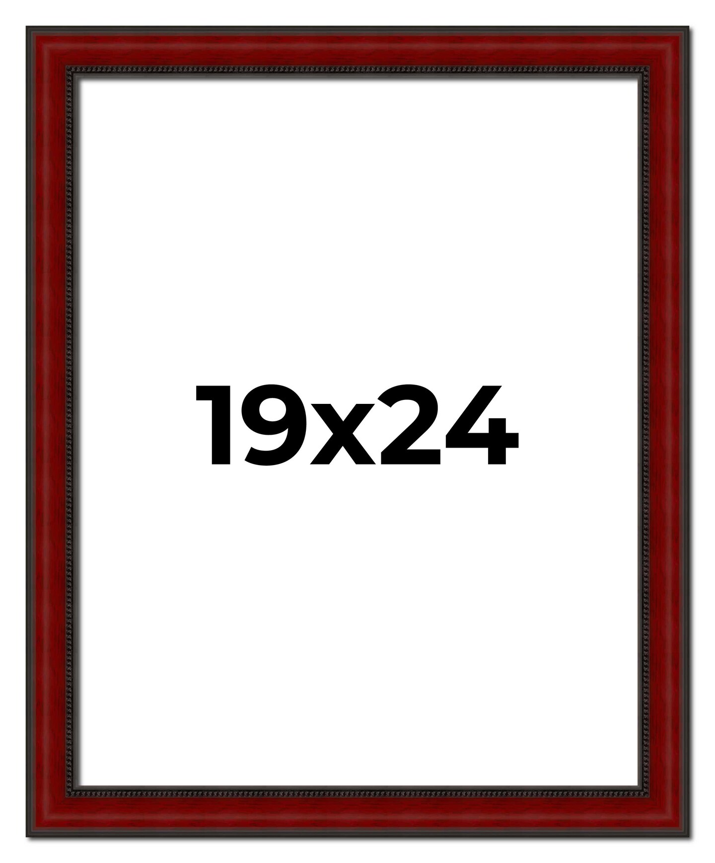 19x24 Weathered Picture Frame with UV-Resistant Acrylic &#x26; Acid Free Backing, Available in 5 Finishes - Black, Gold, Red, White, Natural