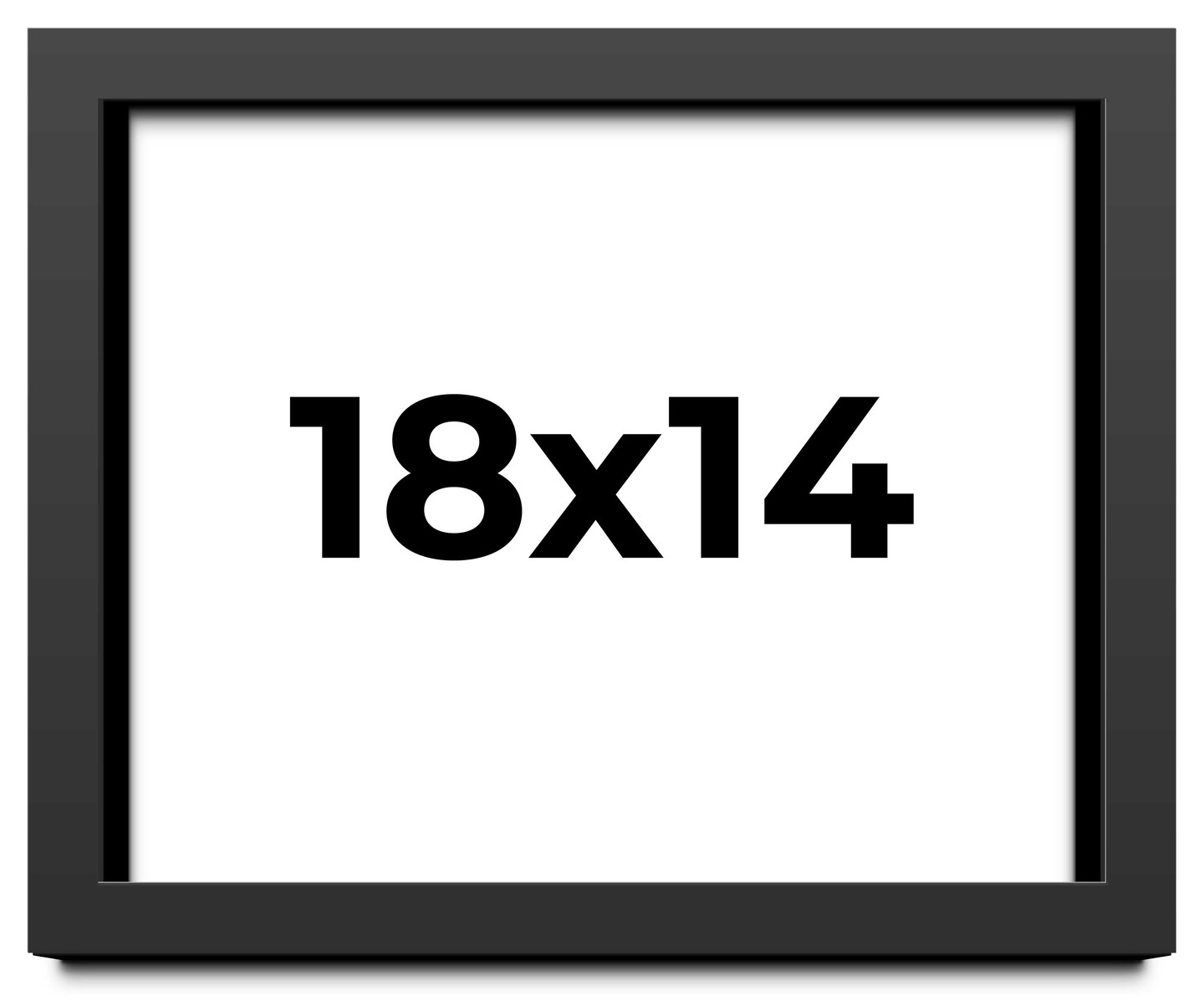 14x18 Shadow Box 1.5" Depth Picture Frame with UV-Resistant Acrylic & Acid Free Backing, Available in 5 Finishes - Black, Brown, Gold, Silver, White