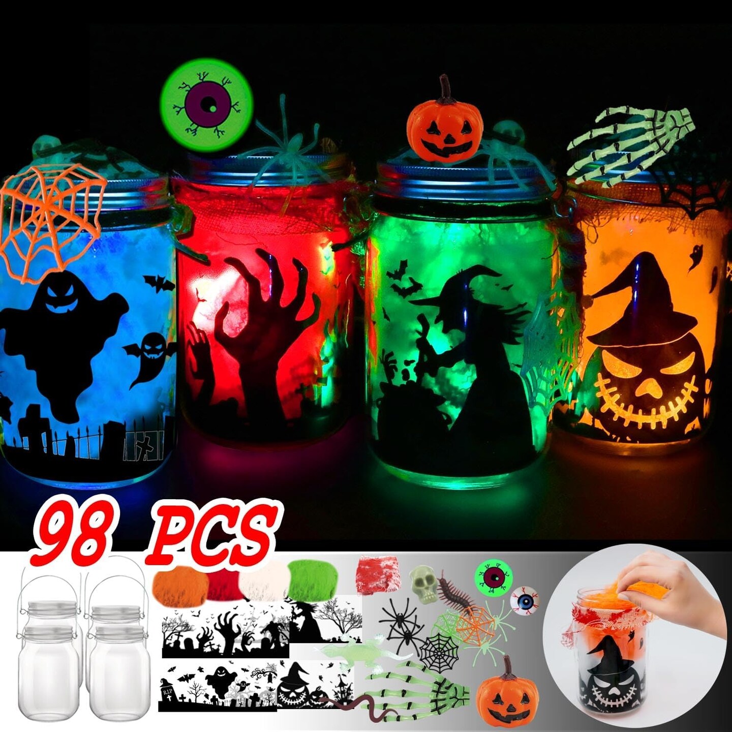 it Decor Supplies Gifts ,Halloween Crafts for Kids Ages 4-12 ,for Adult ,Crafts Activities for School, Indoor Outdoor Garden Home DIY Decor Art Kit Project