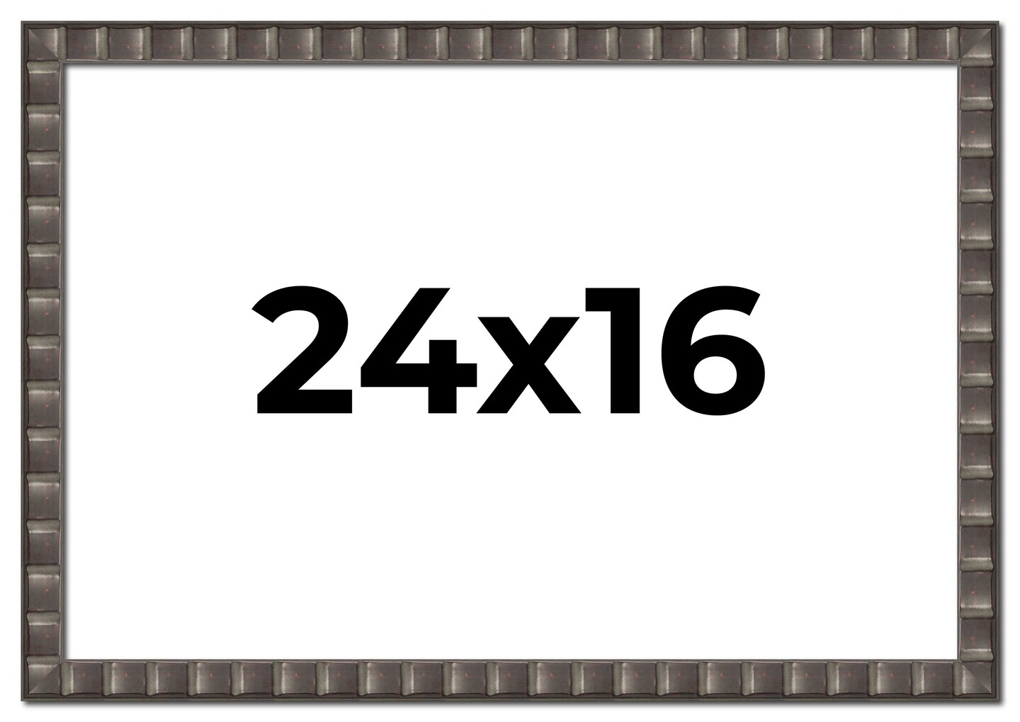 16x24 Deco Picture Frame with UV-Resistant Acrylic &#x26; Acid Free Backing, Available in 3 Finishes - Black, Brown, and Silver