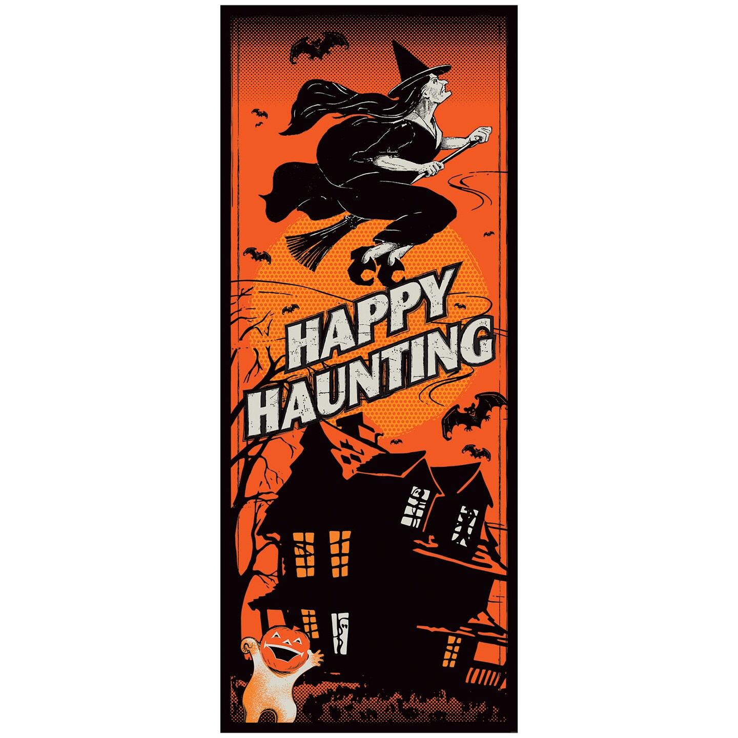 Beistle 6Feet x 30in. Vintage Halloween Door Cover - 12 Pack