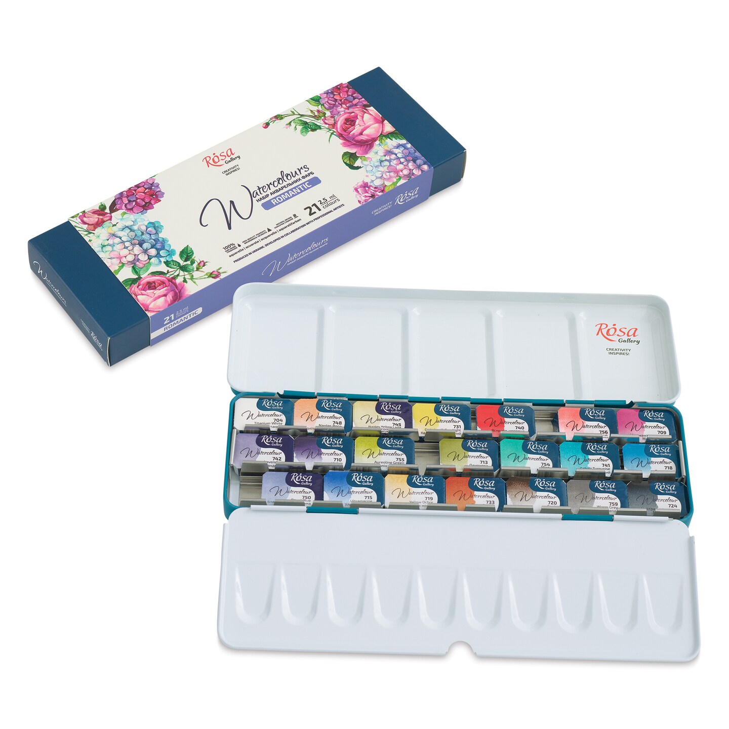 Rosa Watercolour Full Pan Romantic Set Of 21 - View #3