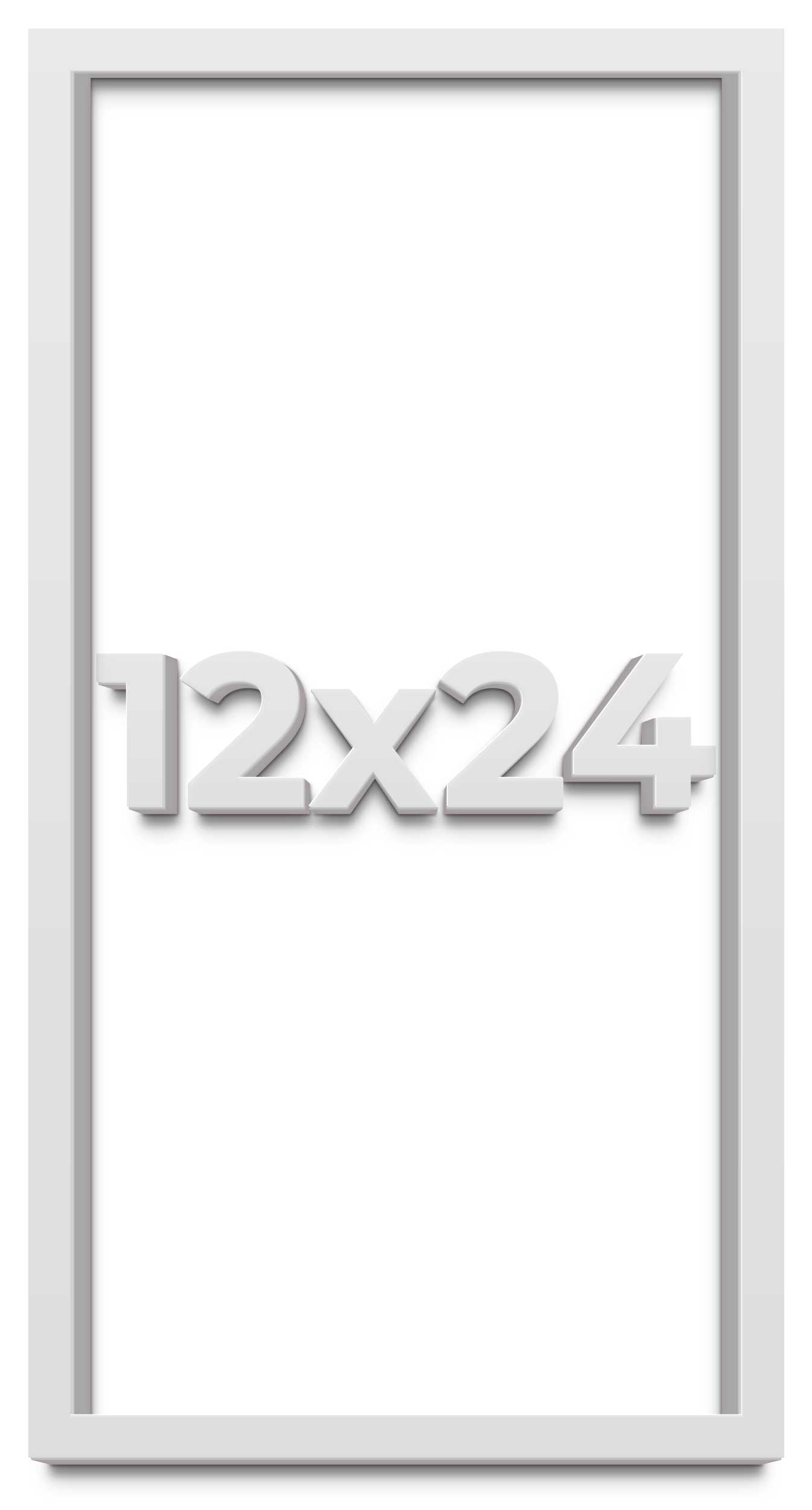 Panoramic Shadow Box 1.75" Deep White Frame - UV Acrylic, Backing, Hanging Hardware