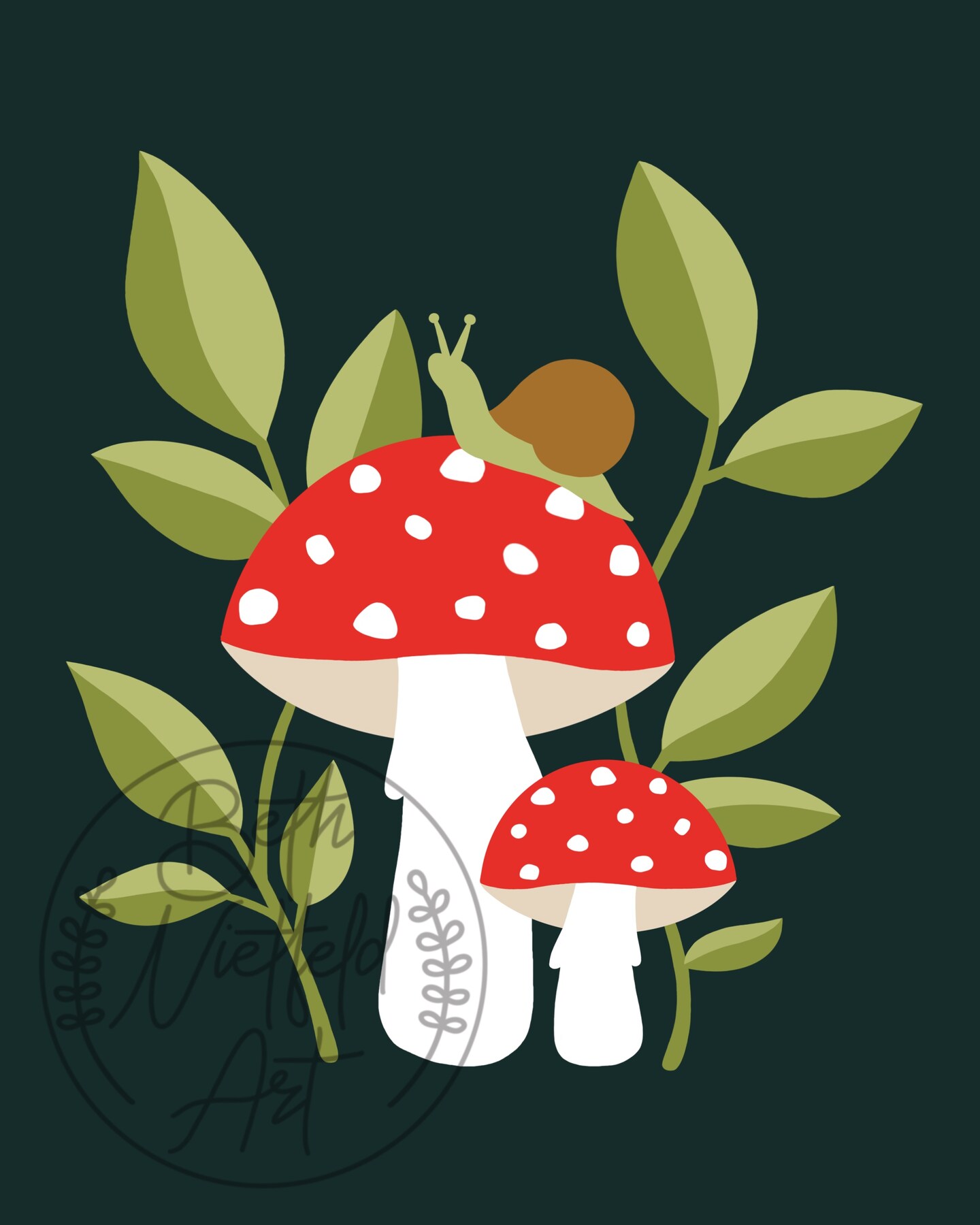 Sm Mushroom w/Wavy Cap-5