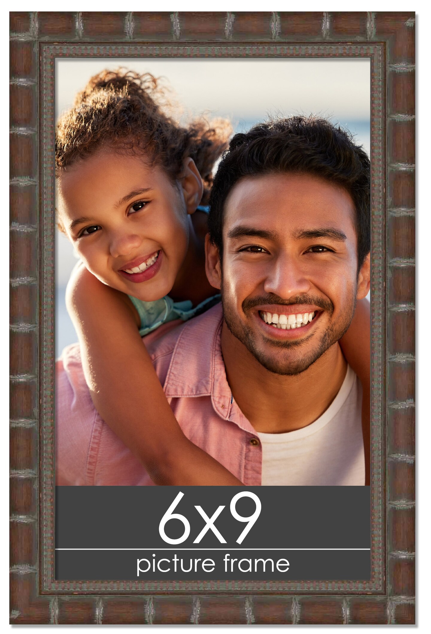 6x9 Modern Bamboo Picture Frame with UV-Resistant Acrylic & Acid