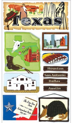 Jolee&#x27;s Boutique Texas Dimensional Stickers