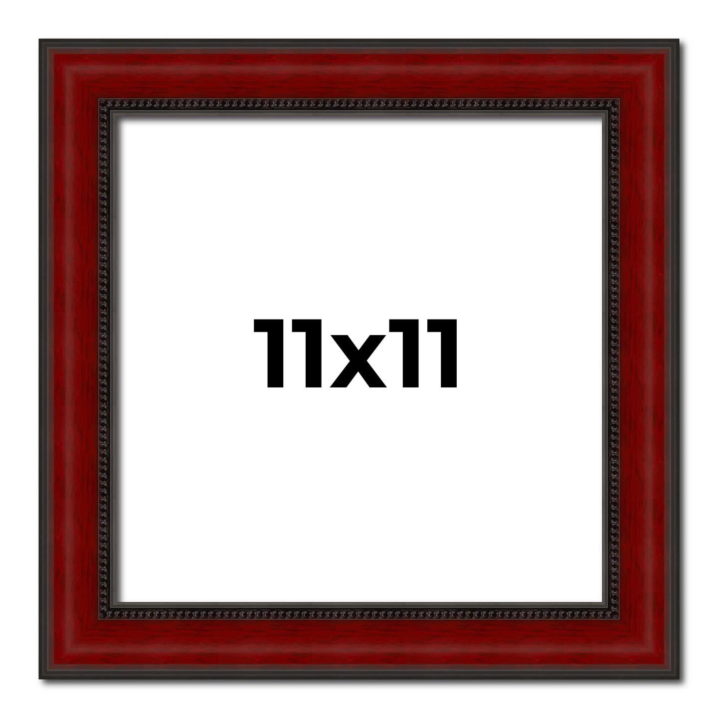 Square Weathered Red Picture Frame - UV Acrylic, Foam Board Backing, Hanging Hardware