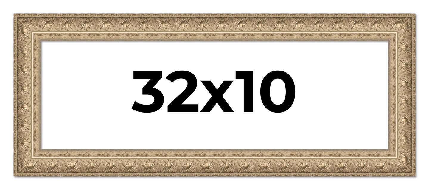 Panoramic Museum Silver Picture Frame - UV Acrylic, Foam Board Backing, Hanging Hardware