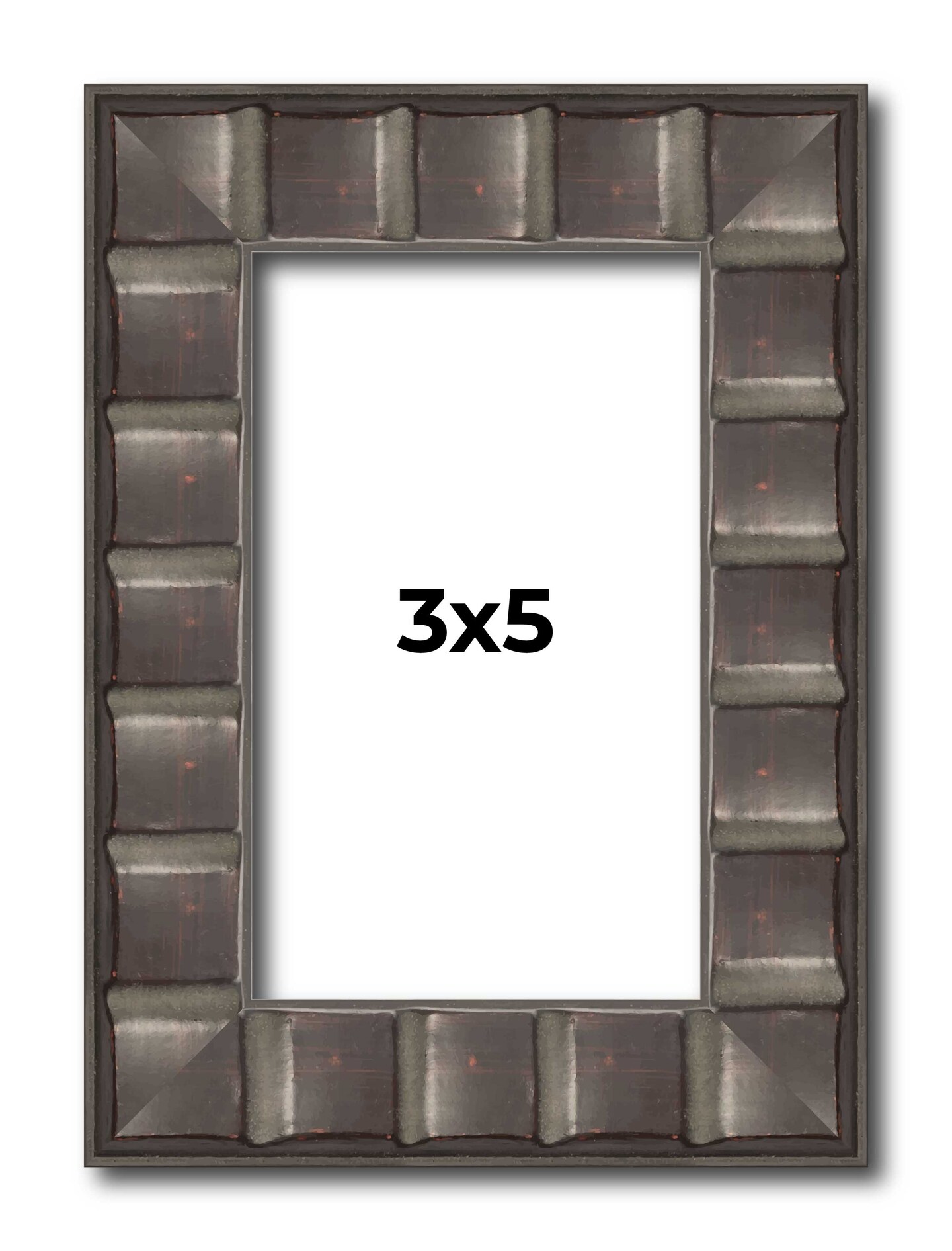 Photo Size Deco Black Picture Frame - UV Acrylic, Foam Board Backing, Hanging Hardware