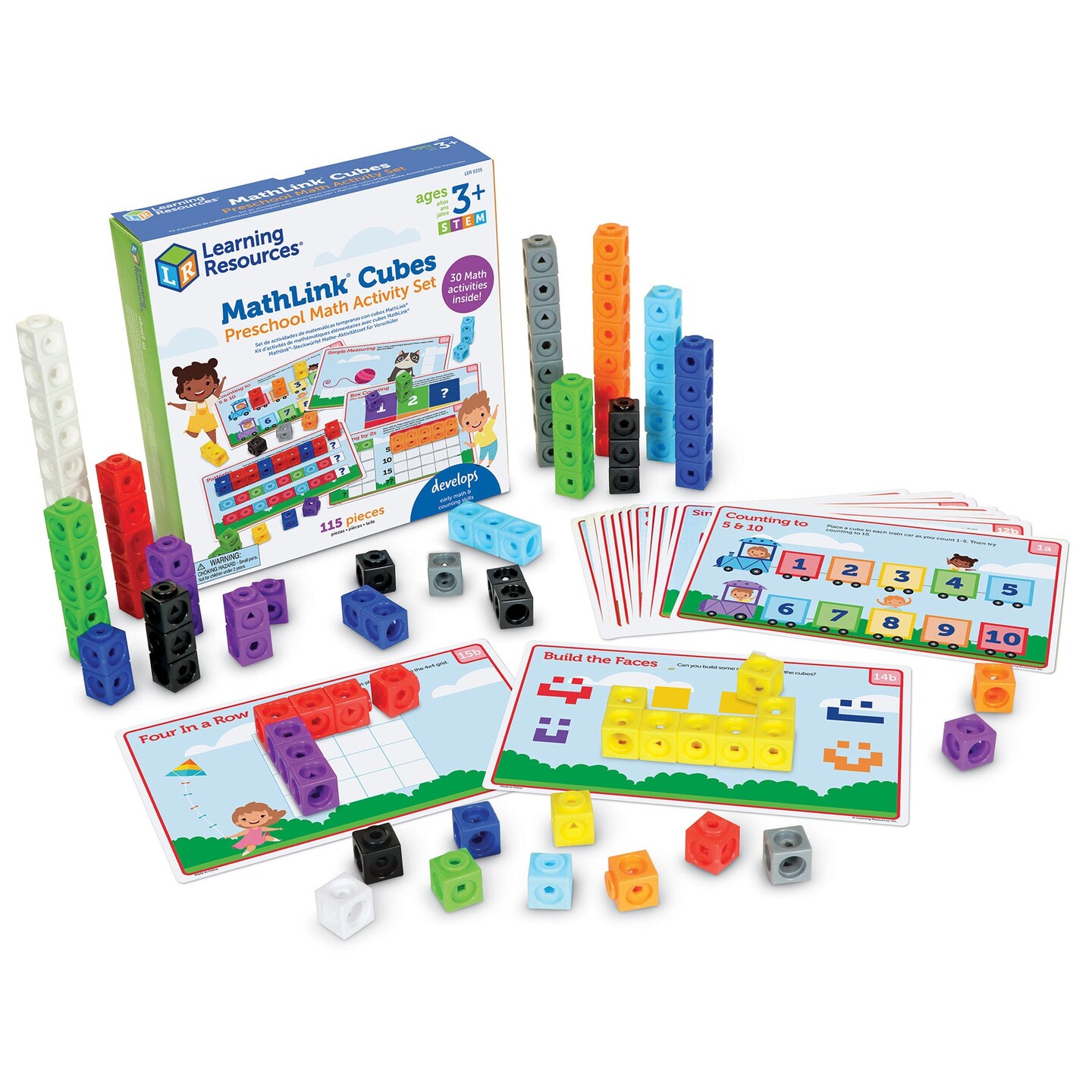 Mathlink&#xAE; Cubes Preschool Math Activity Set