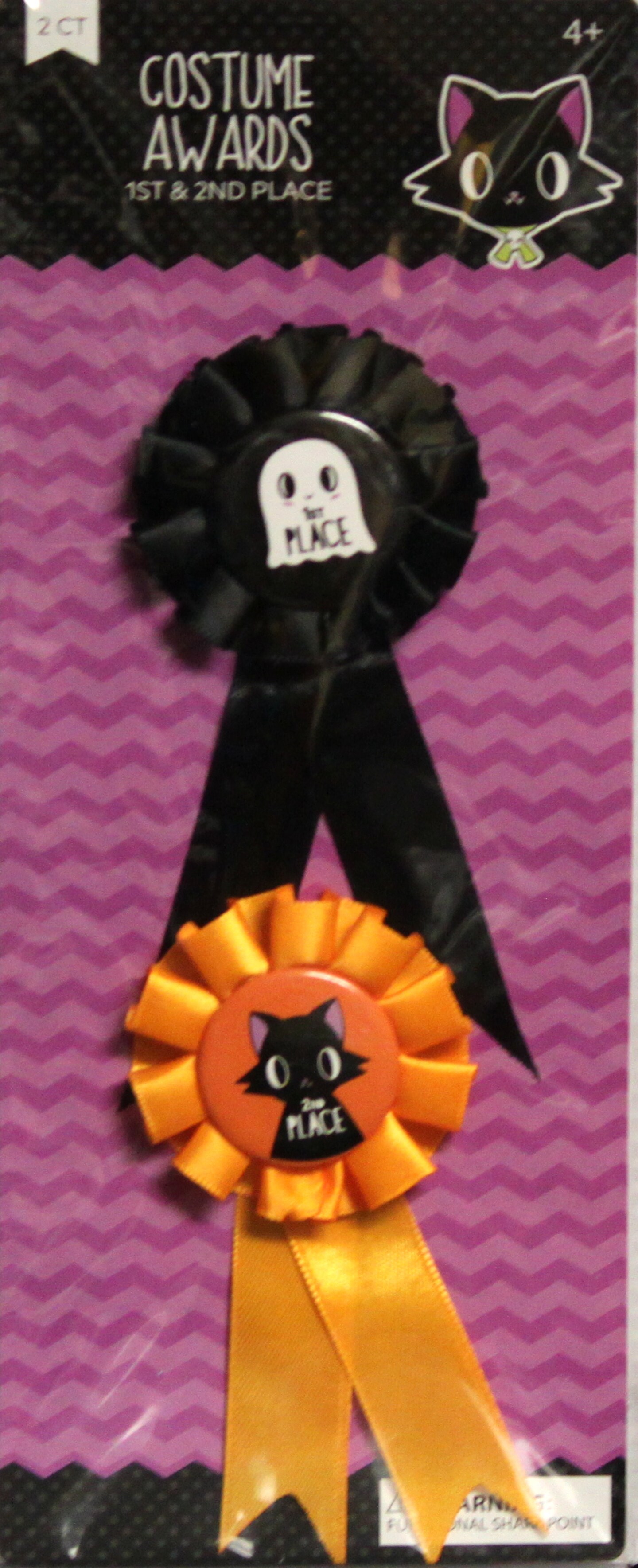 Halloween Costume Awards Dimensional Pin Ribbons