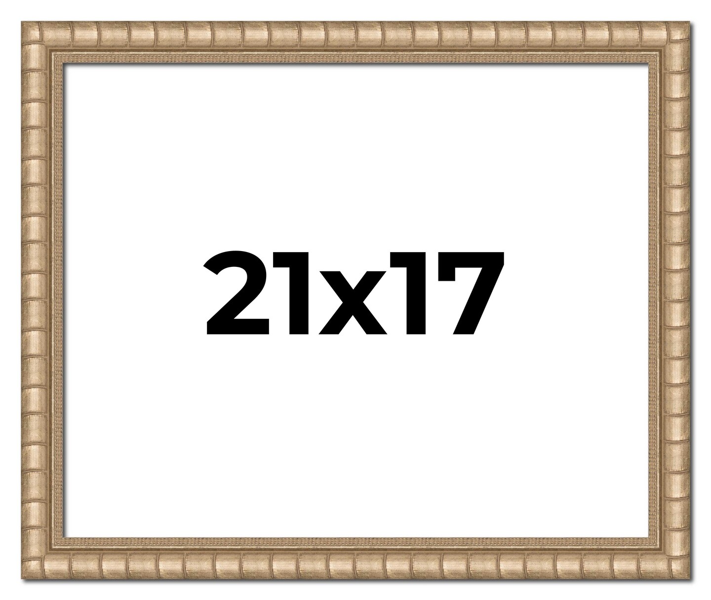 21x17 Modern Bamboo Picture Frame with UV-Resistant Acrylic &#x26; Acid Free Backing, Available in  5 Finishes - Gold, Silver, Brown, Black, and Natural