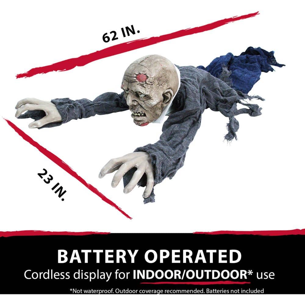 Halloween 7 Inch Touch Activated Animatronic Zombie