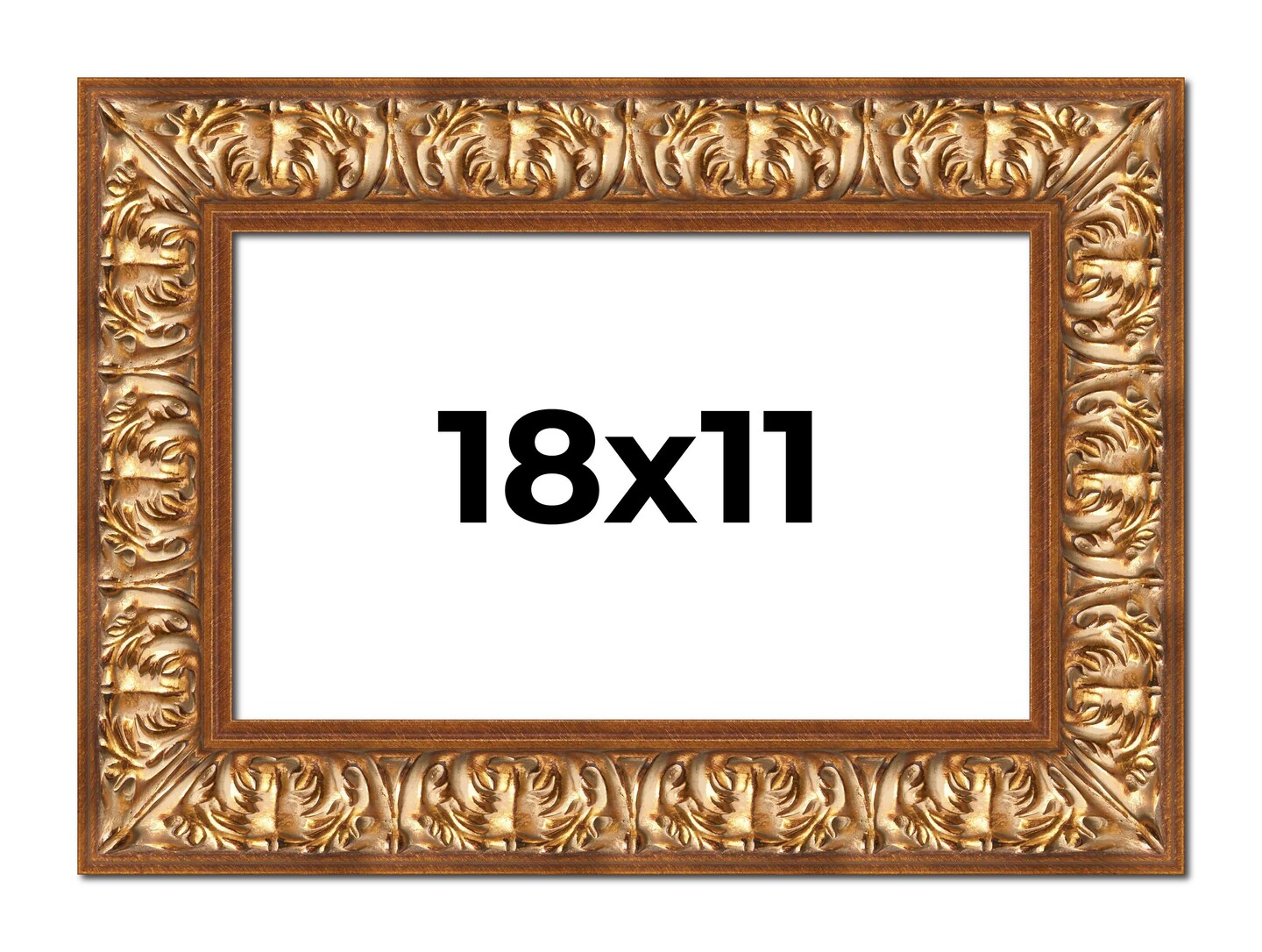 11x18 Modern Shadow Box 1&#x22; Depth Picture Frame with UV-Resistant Acrylic &#x26; Acid Free Backing, Available in 4 Finishes - Black, Brown, Gold, White