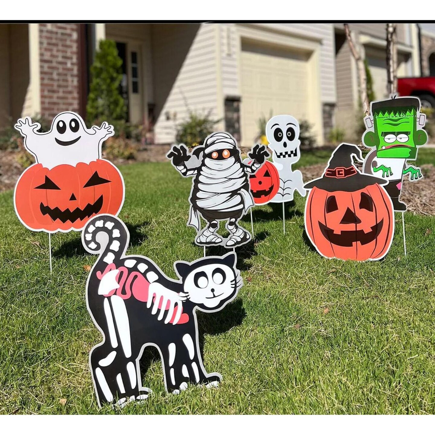Kitcheniva 6 Pcs Halloween Yard Sign Stakes Outdoor Props