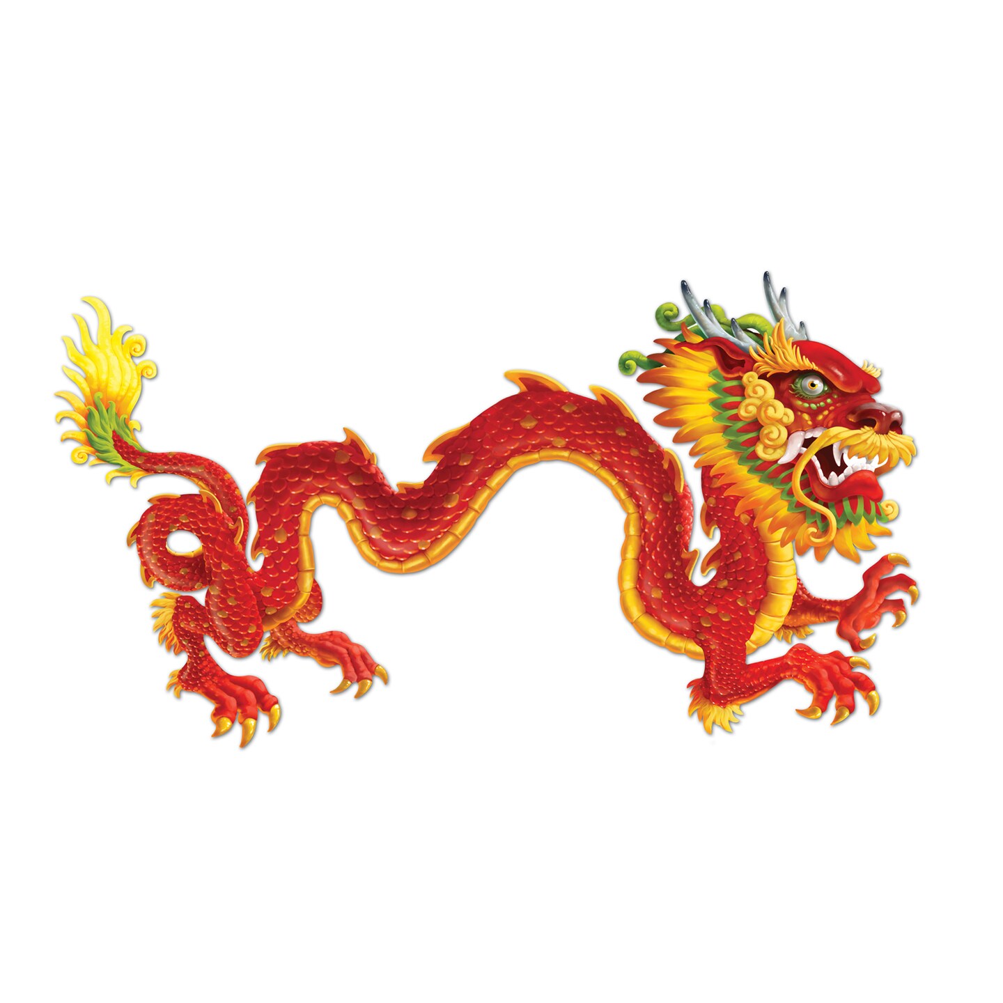 Beistle 6in. Jointed Dragon - 12 Pack