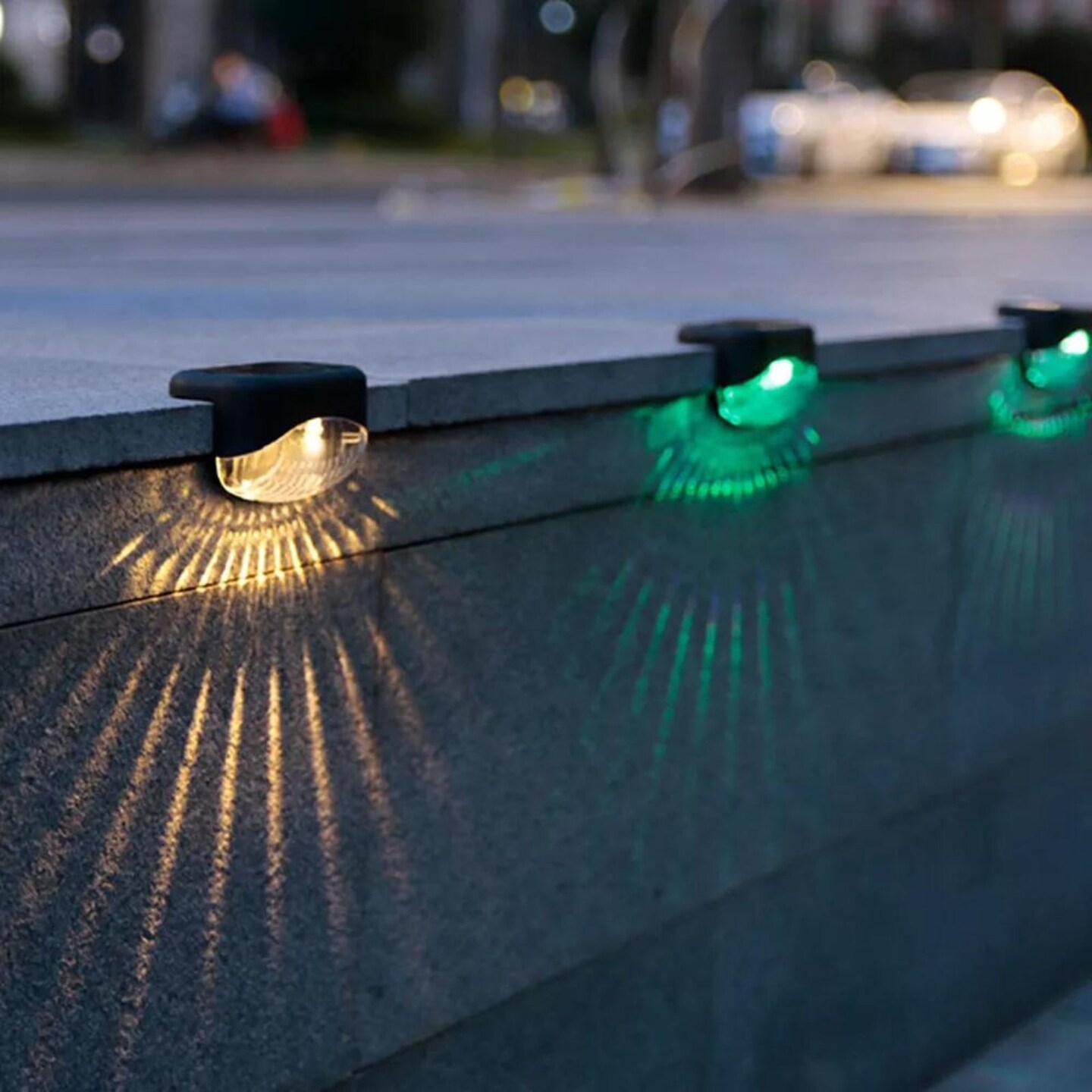 Kitcheniva Solar LED Stairs Lights Multicolor 4 Pcs