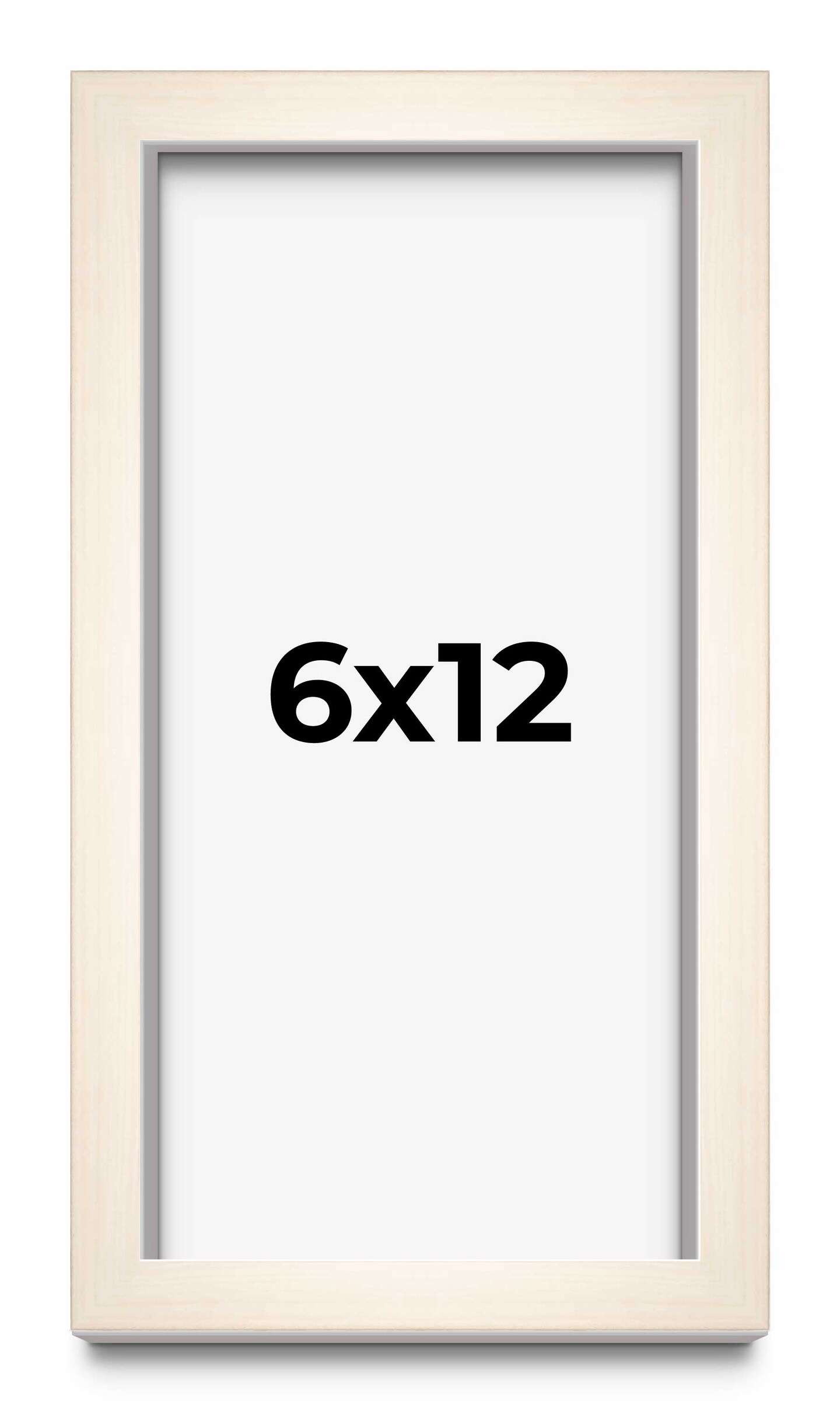 Panoramic Shadow Box 3/4&#x22; Depth White Picture Frame - UV Acrylic, Backing, Hanging Hardware