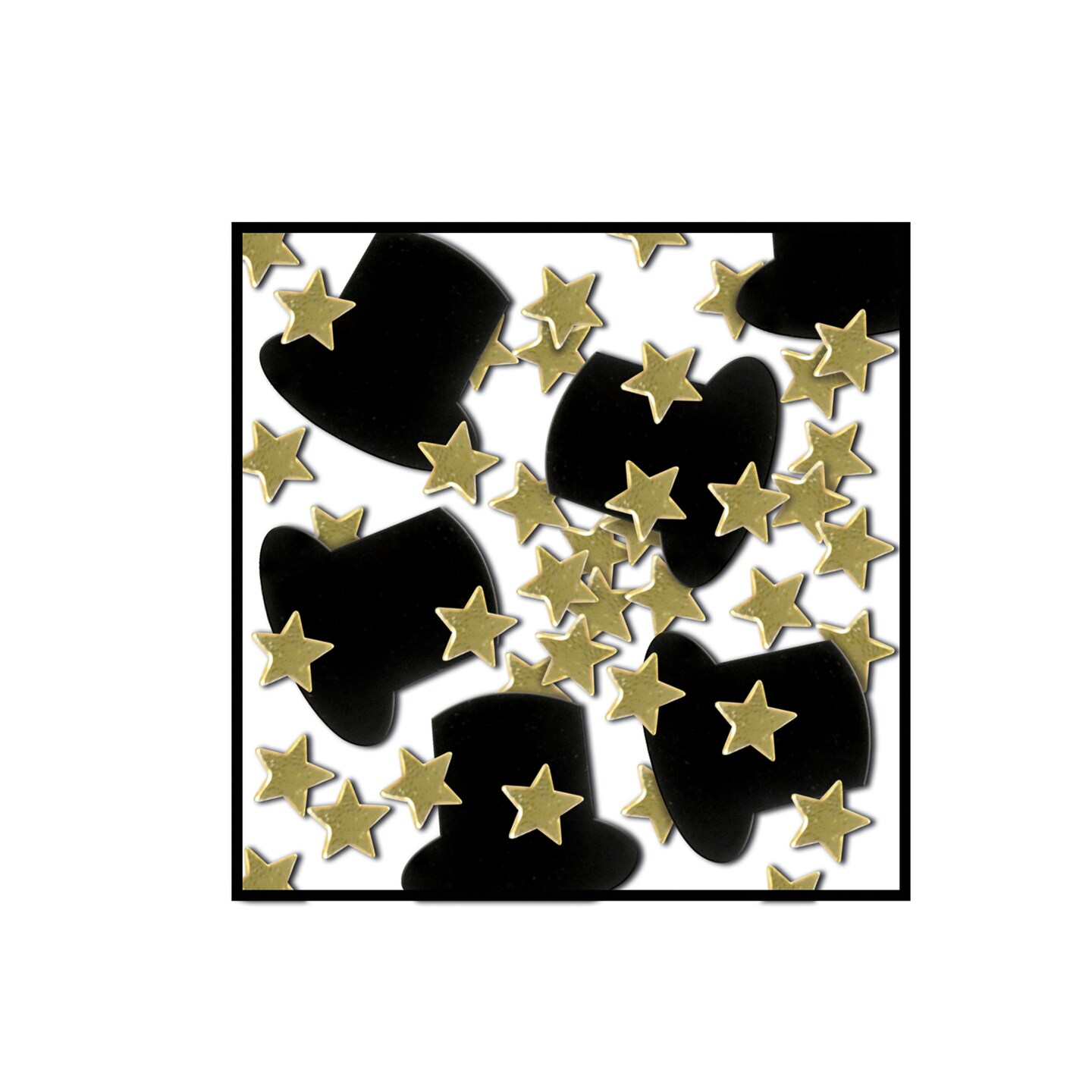 Beistle Fanci-Fetti Top Hats &#x26; Mini Stars - 12 Pack