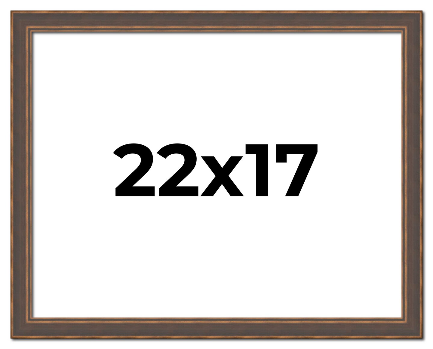 17x22 Elegant Picture Frame with UV-Resistant Acrylic & Acid Free Backing, Available in 2 Finishes - Brown and Silver