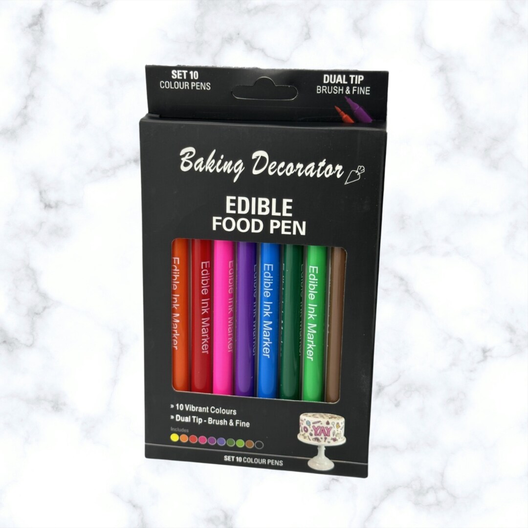Edible Double Sided Food Pens &#x2013; 10 Pens Kit