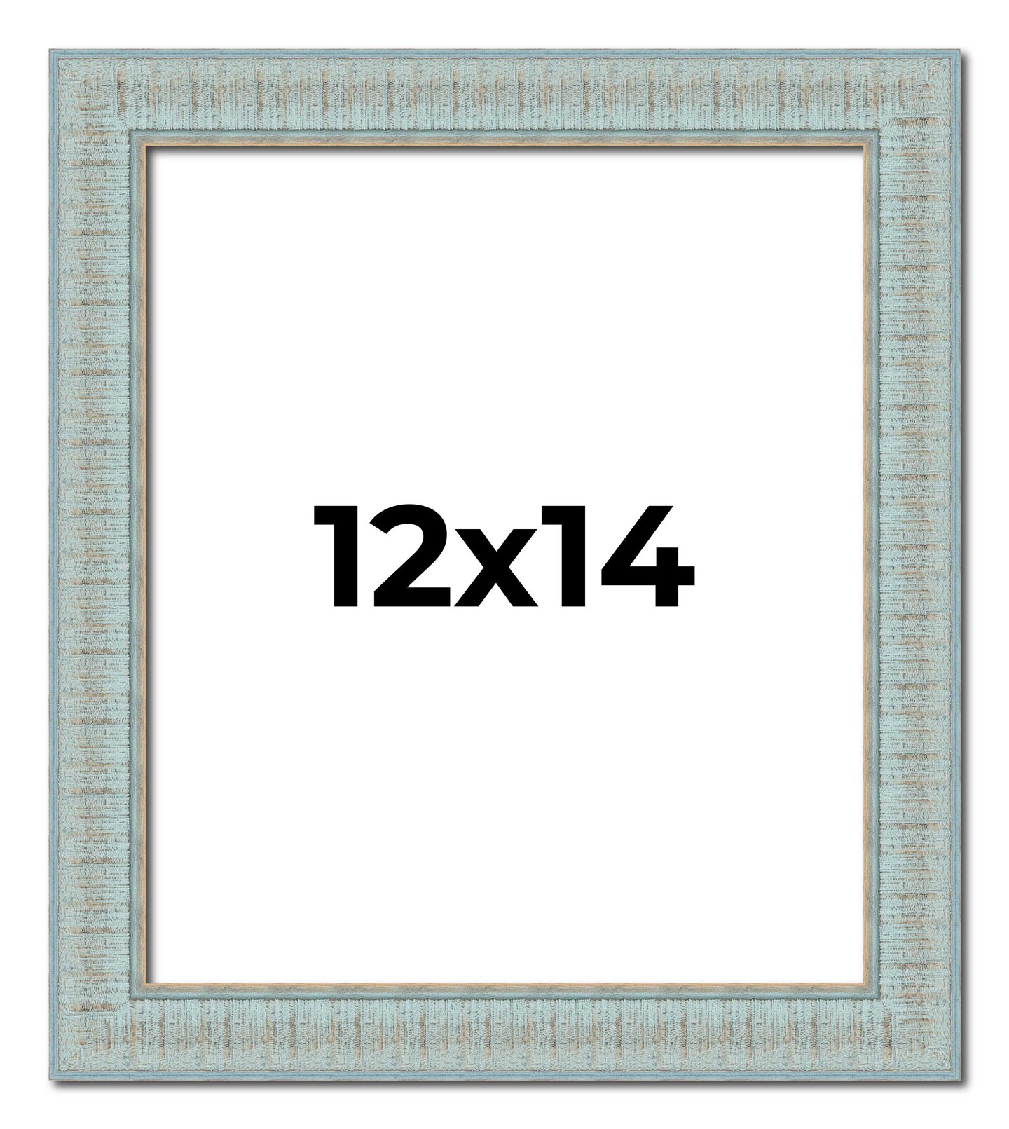 Refined Blue Picture Frame - UV Acrylic, Foam Board Backing, Hanging Hardware