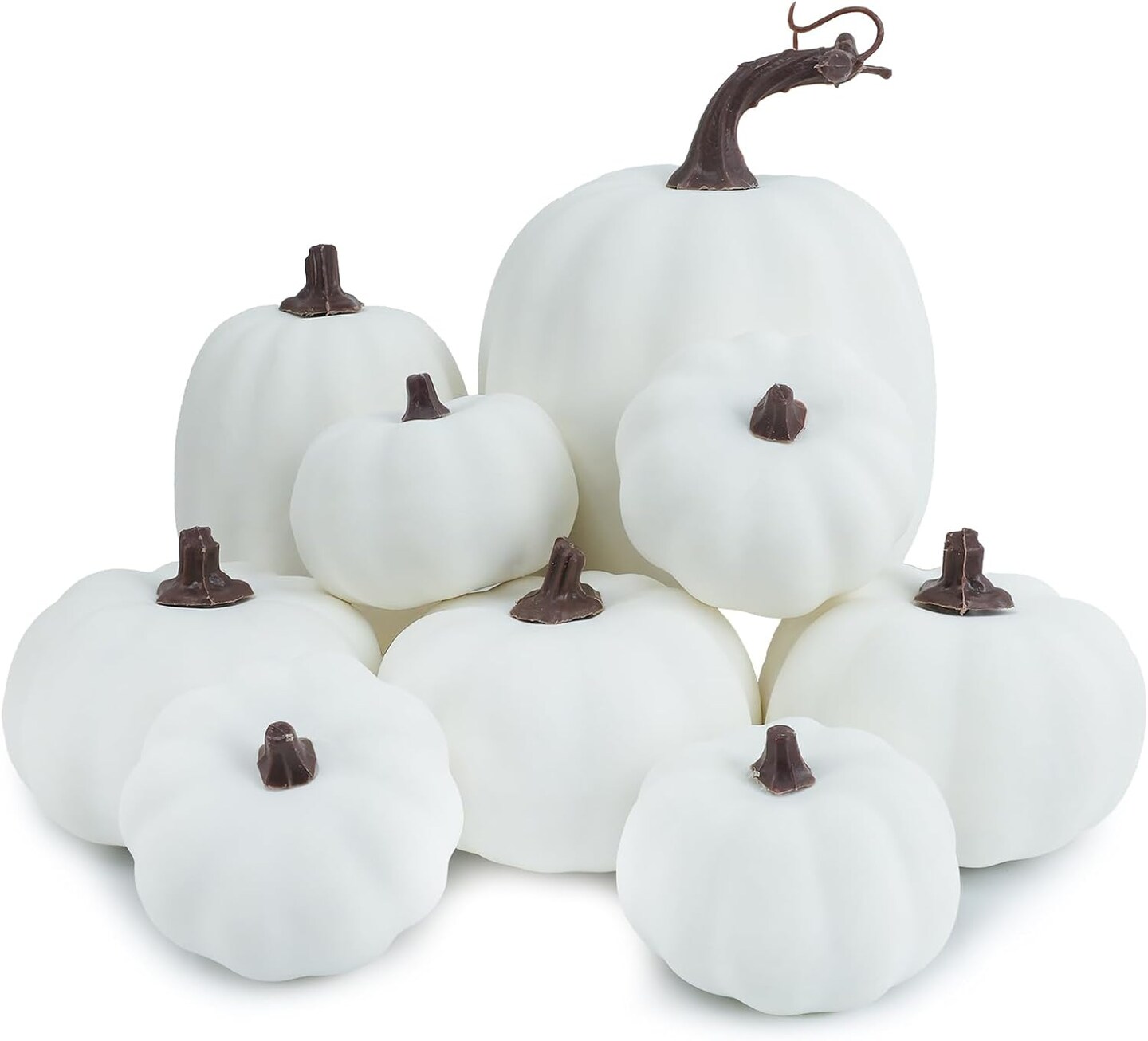 Plastic Artificial Fake Pumpkins Used for Home Party Outdoor Decor and Halloween Thanksgiving Decorations