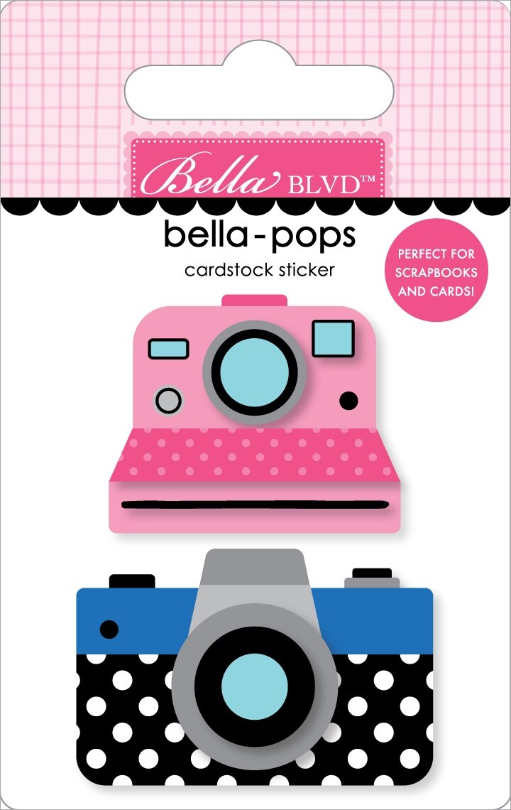 Let&#x27;s Scrapbook! Bella-Pops 3D Stickers-Click! Click!