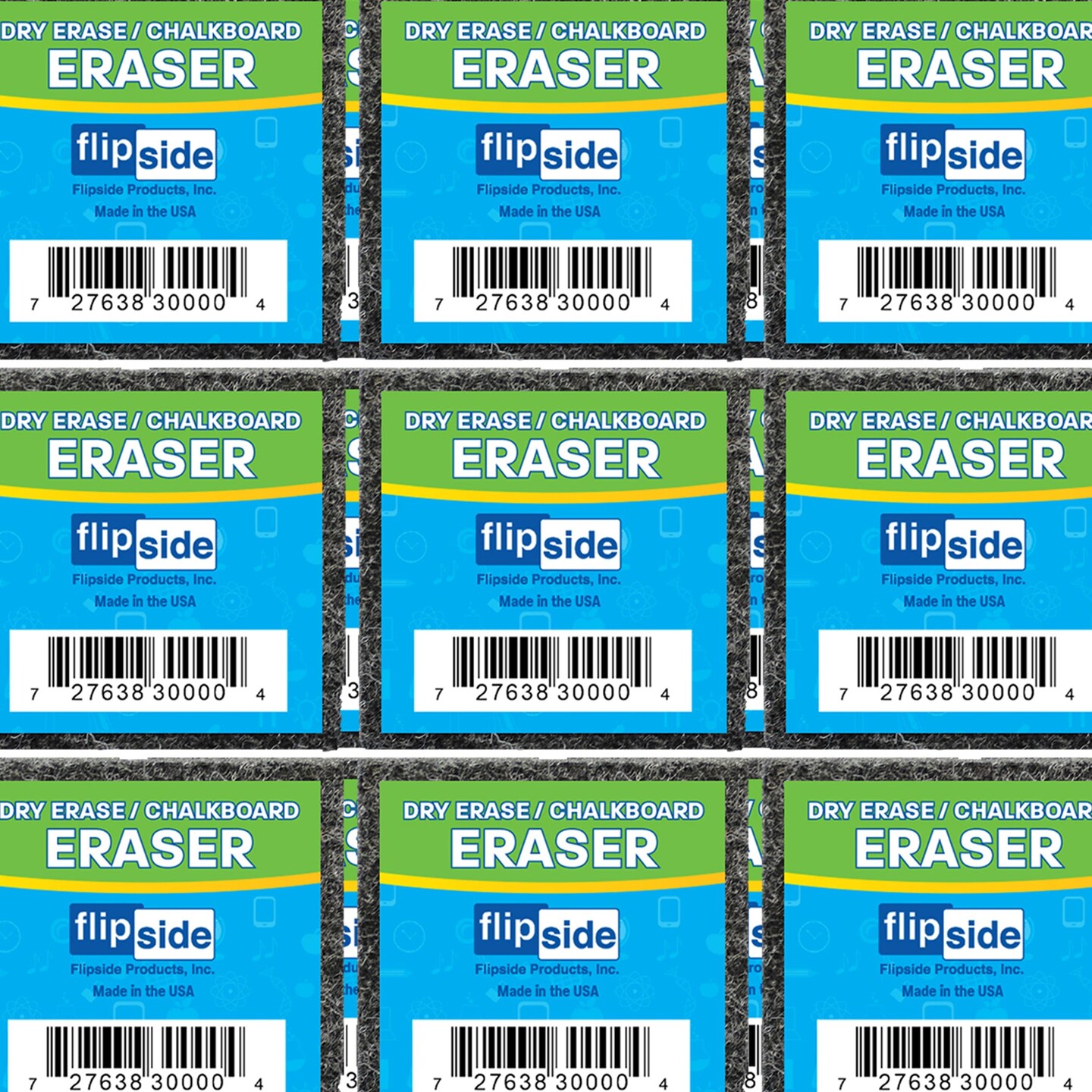 Student Felt Erasers, 2&#x22; x 2&#x22;, Pack of 30