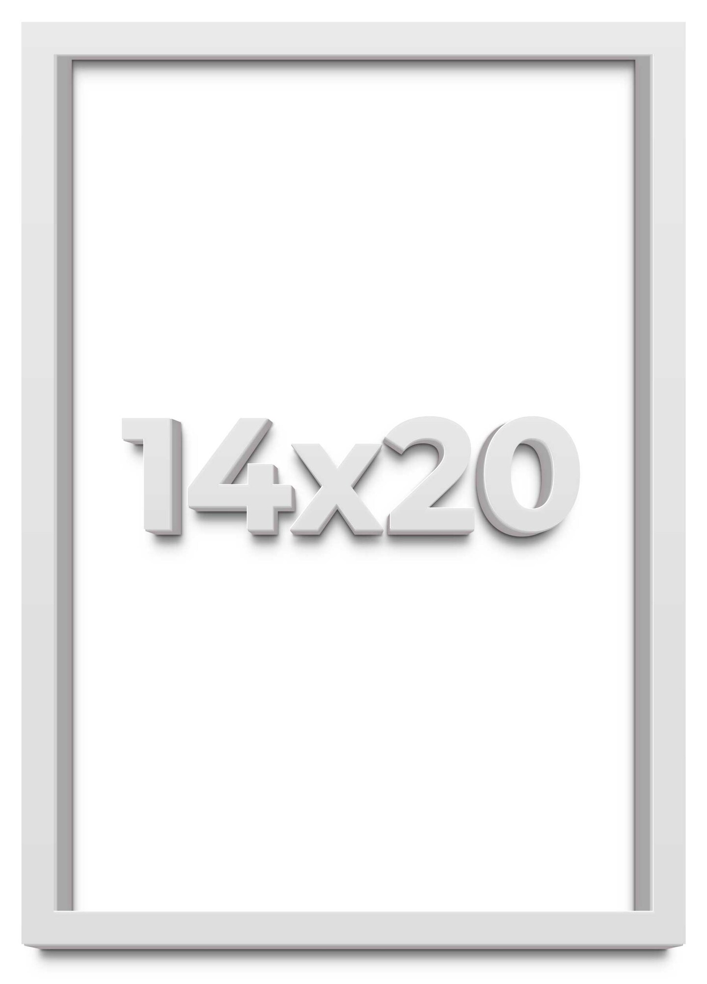 14x20 Shadow Box 1.5" Depth Picture Frame with UV-Resistant Acrylic & Acid Free Backing, Available in 5 Finishes - Black, Brown, Gold, Silver, White