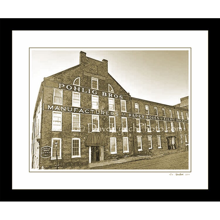 Richmond VA Virginia POHLIG BROTHERS BOX CO Vintage Decor Art Map Art Photography Picture Framed Canvas Print by Dave Lynch product 6