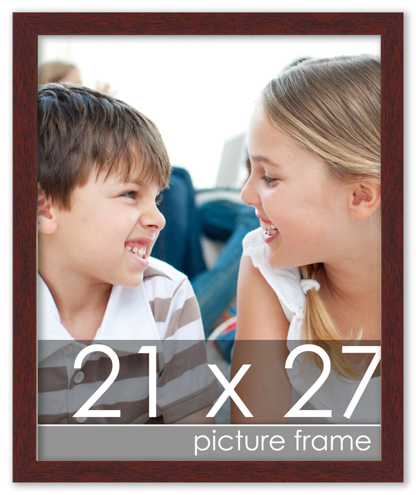 Minimalist Brown Picture Frame - UV Acrylic, Foam Board Backing