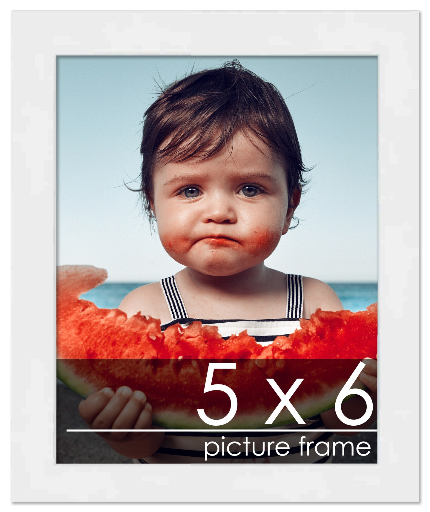 5x6 Solid Wood Picture Frame with UV-Resistant Acrylic & Acid-Free Backing, Available in 6 Finishes: Matte Black, Matte White, Metallic Bronze, Silver, Natural Wood Grain & Mahogany