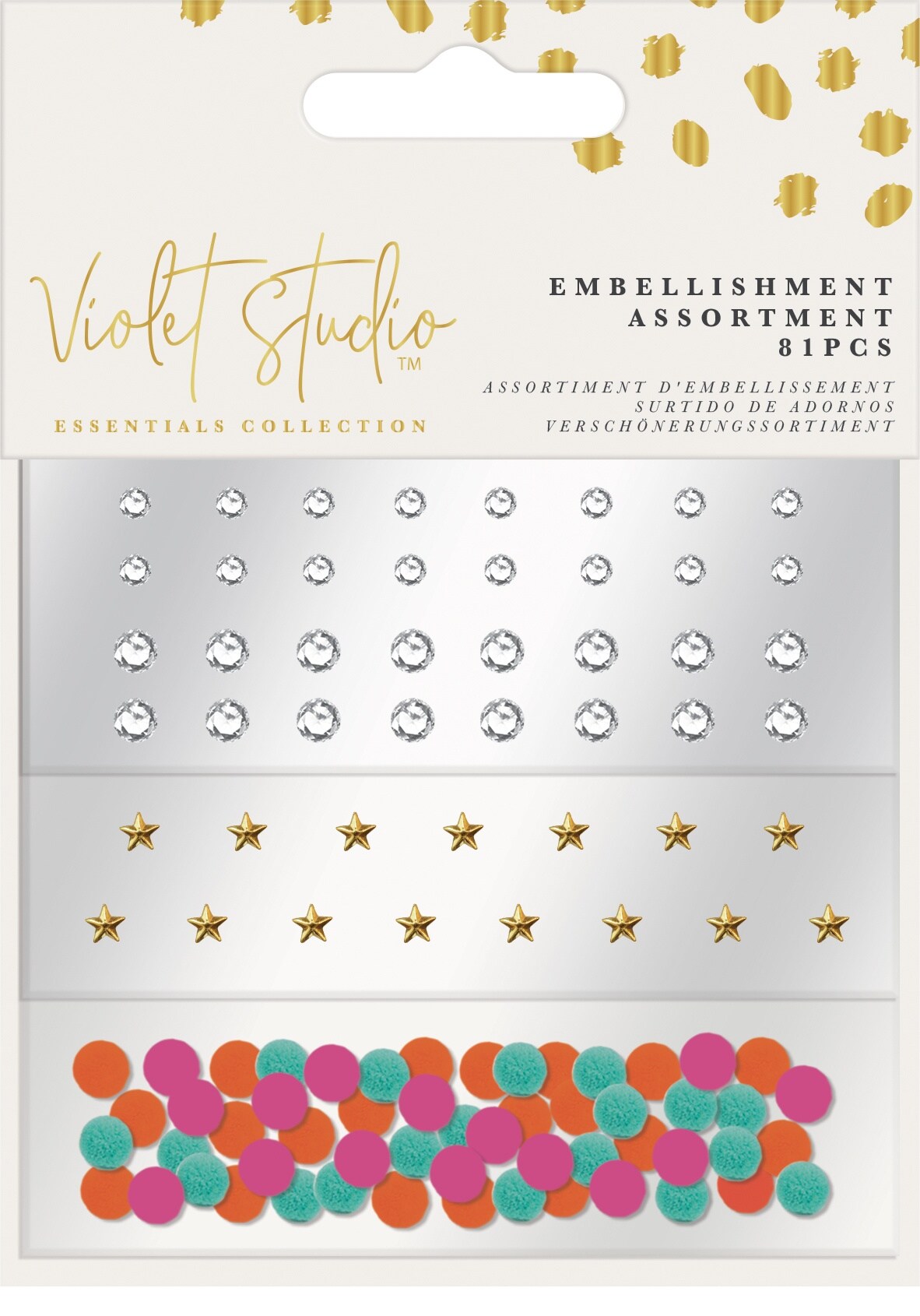 Violet Studio Essentials Embellishment Assortment 81/Pkg