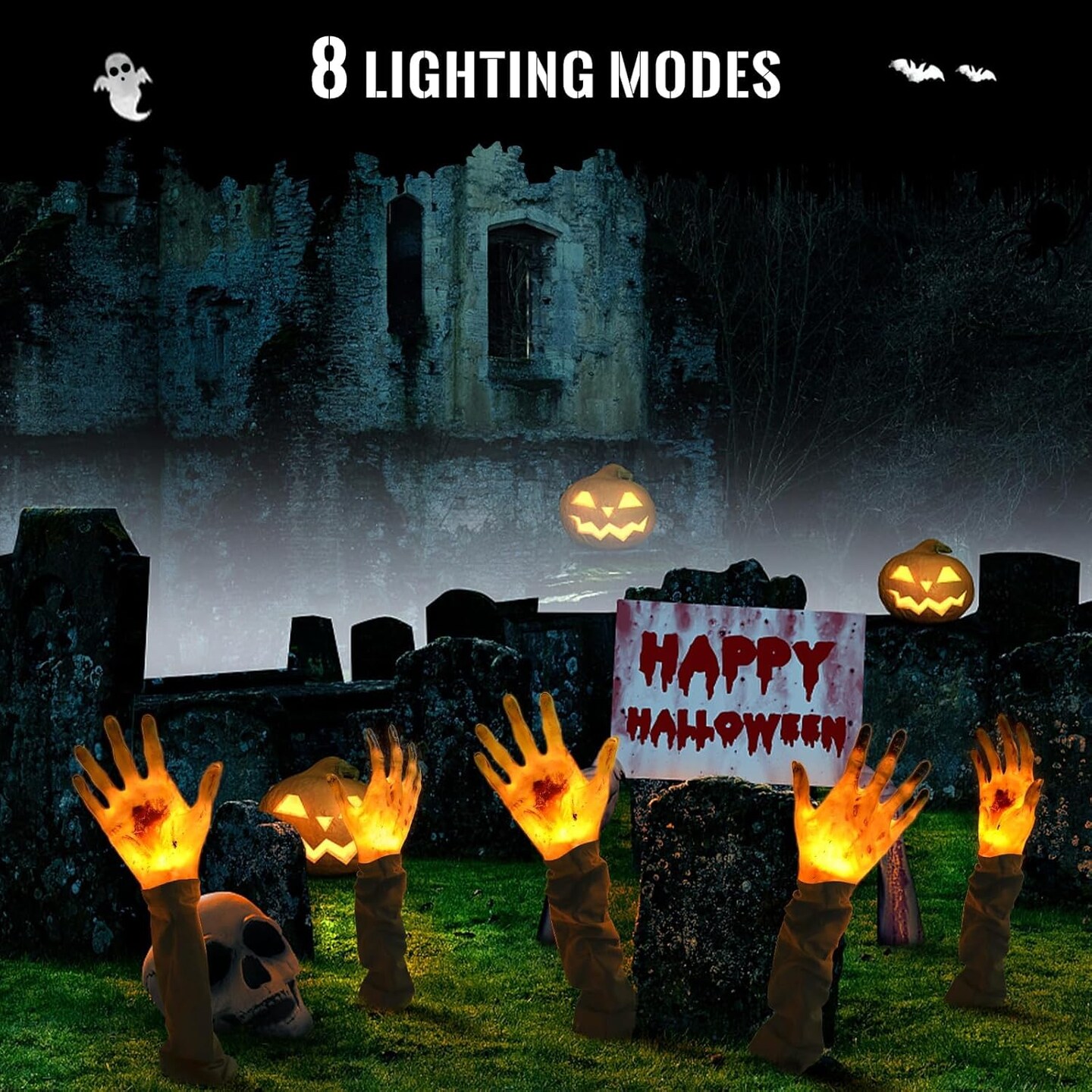 Halloween Zombie Hands Pathway Lights