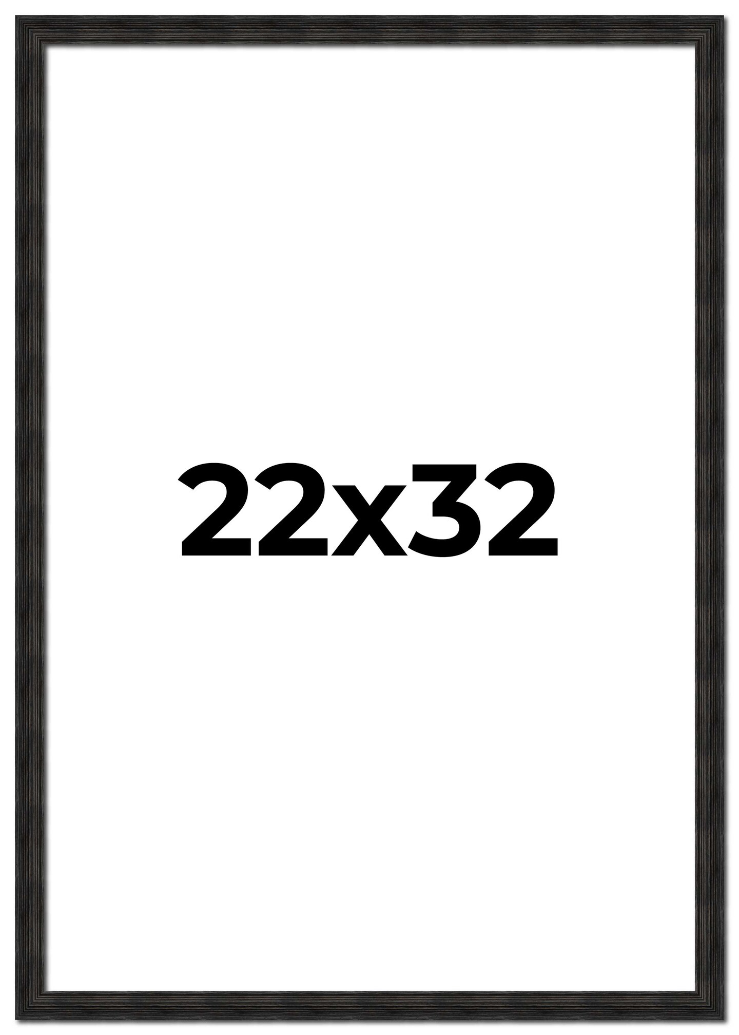 22x32 Thin Barnwood Picture Frame with UV-Resistant Acrylic & Acid Free Backing, Available in 2 Paint Finishes - Grey and Black