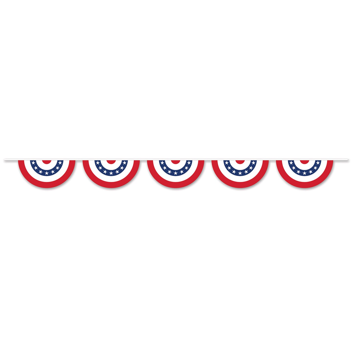 Beistle 11in. x 12Feet Patriotic Bunting Banner - 6 Pack