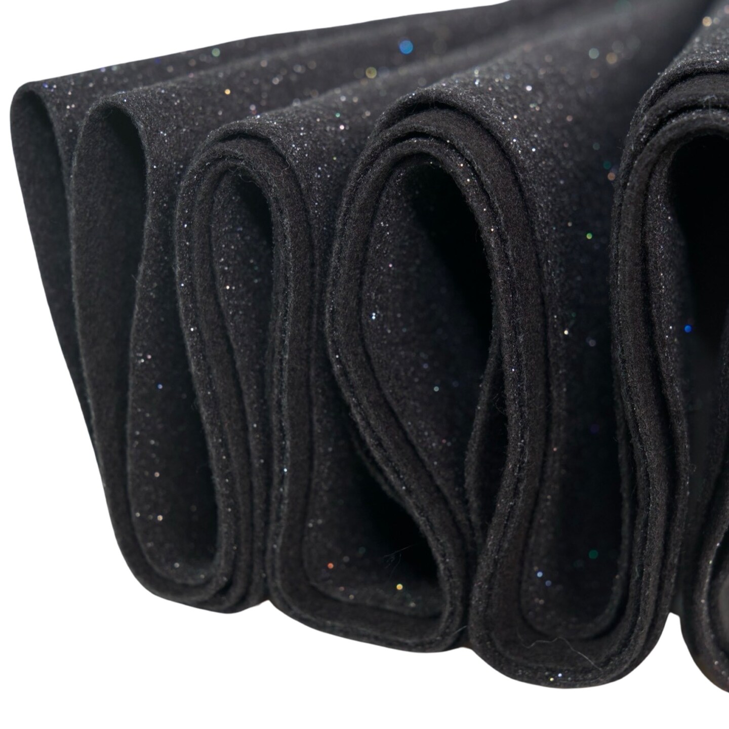 FabricLA Glitter Felt Fabric by The Yard – 60 Inch Wide Sparkly Felt, Non-Shedding Mess-Free Glitter Fabric for Crafts, Costumes & Decor – Easy Cut & Sew