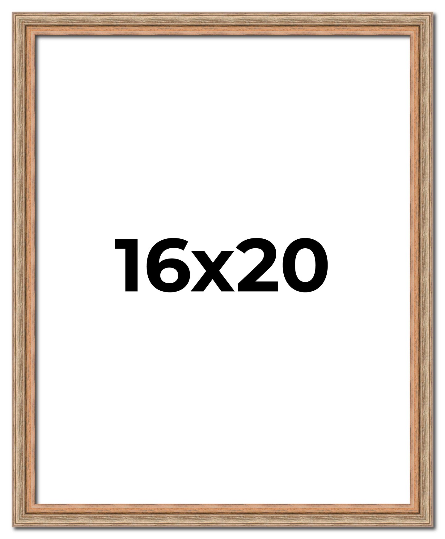 Deco Brown Picture Frame - UV Acrylic, Foam Board Backing, Hanging Hardware