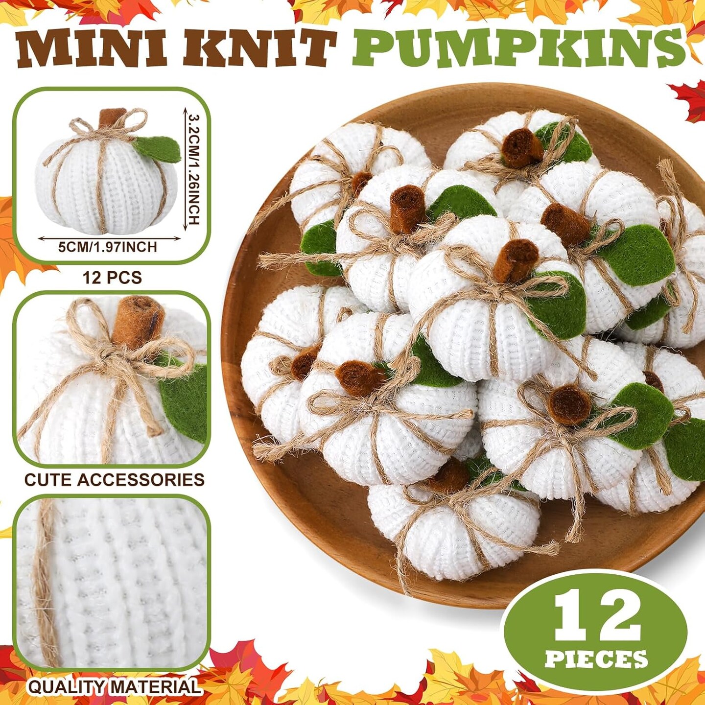 Decorative Pumpkins Thanksgiving Small Pumpkins Rustic Pumpkins Home Decor Farmhouse Pumpkin Wedding Decor for Centerpieces Bowl Fillers Shelf Decor