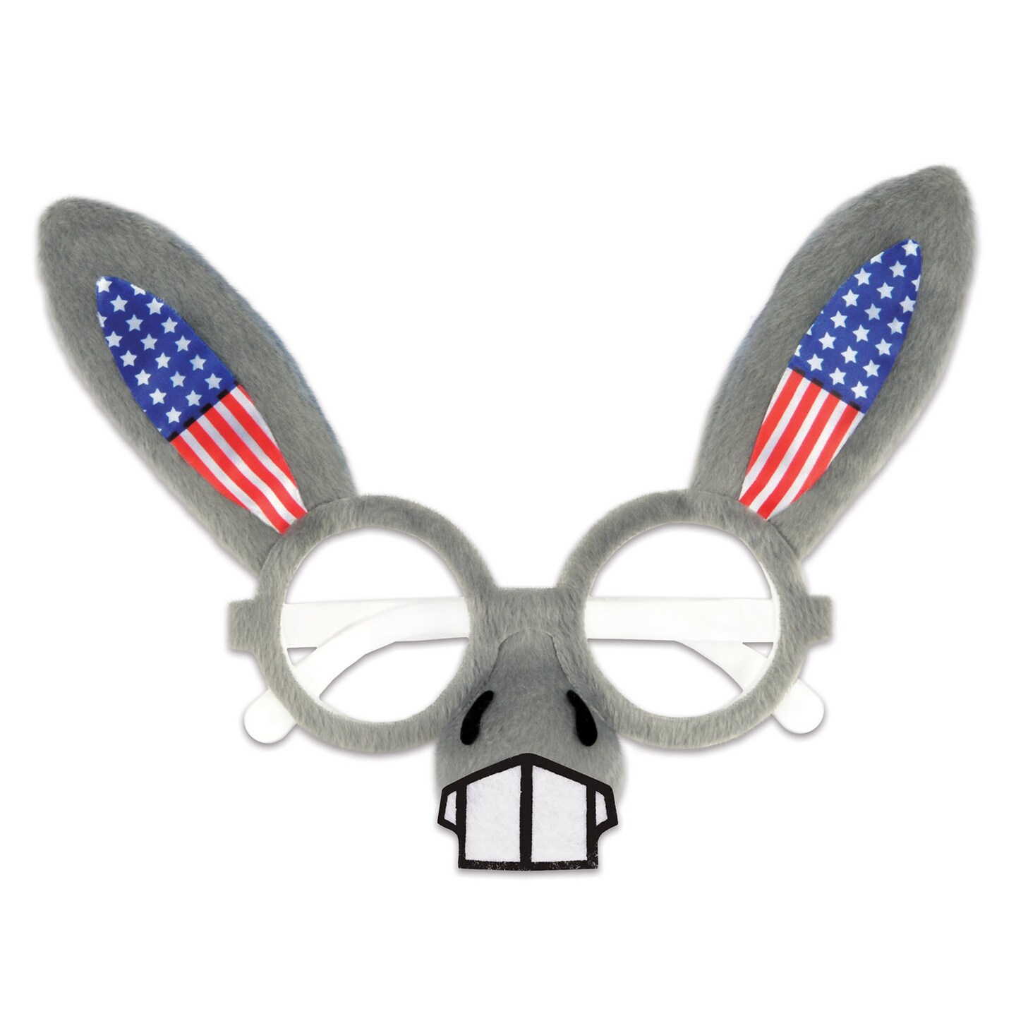 Beistle Patriotic Donkey Glasses - 12 Pack